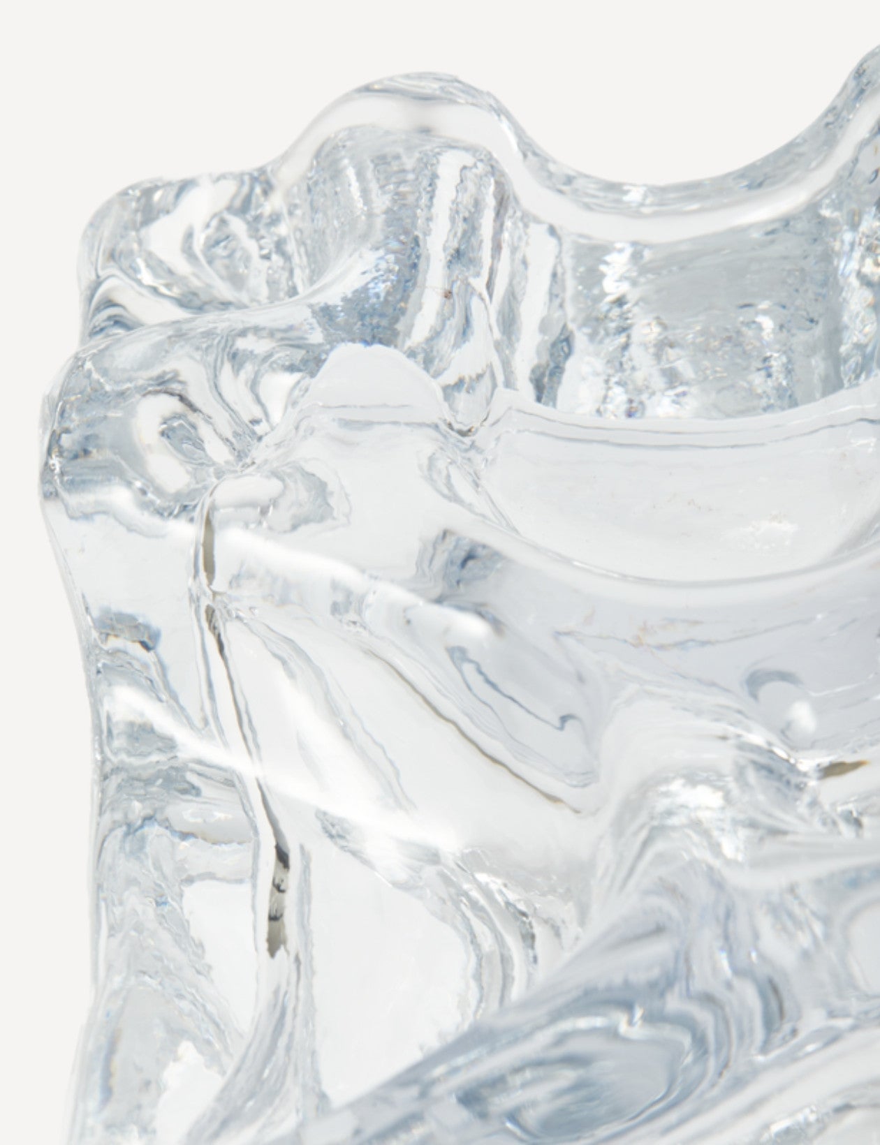 Vase en verre, Ice