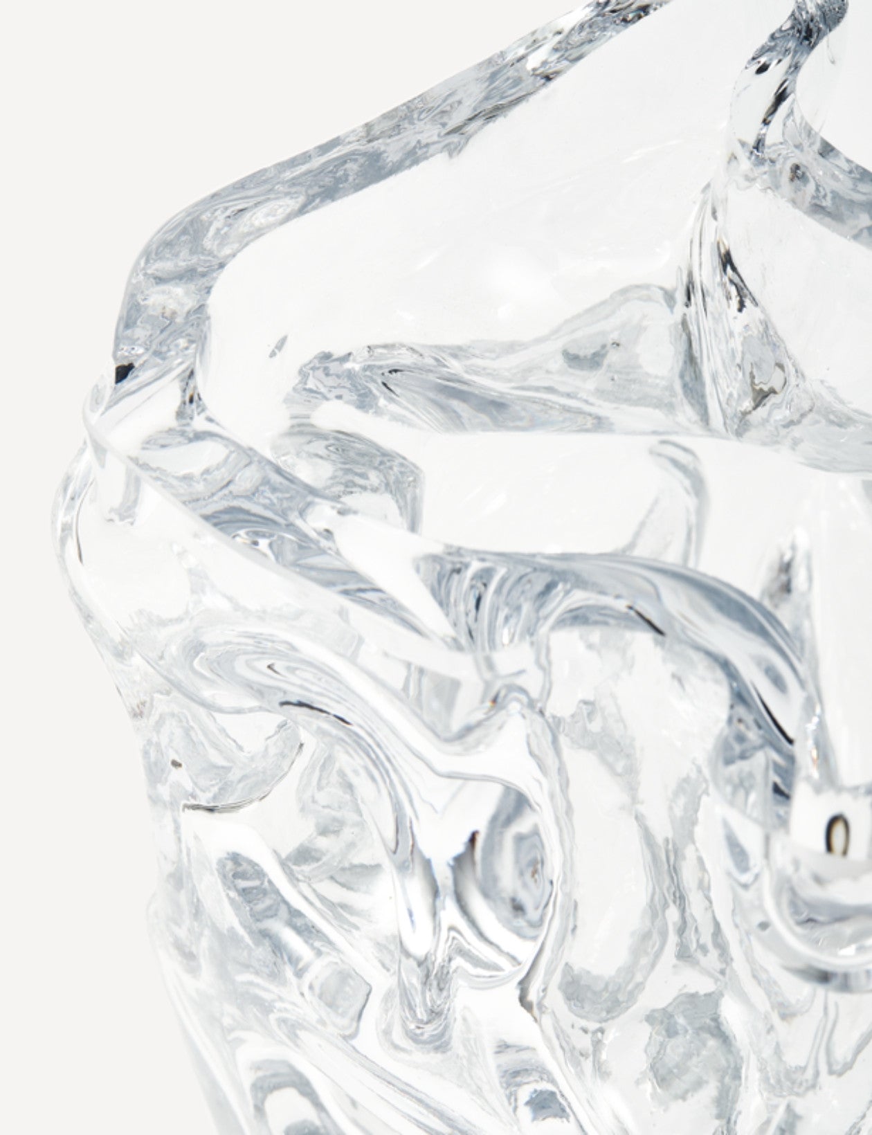 Vase en verre, Ice