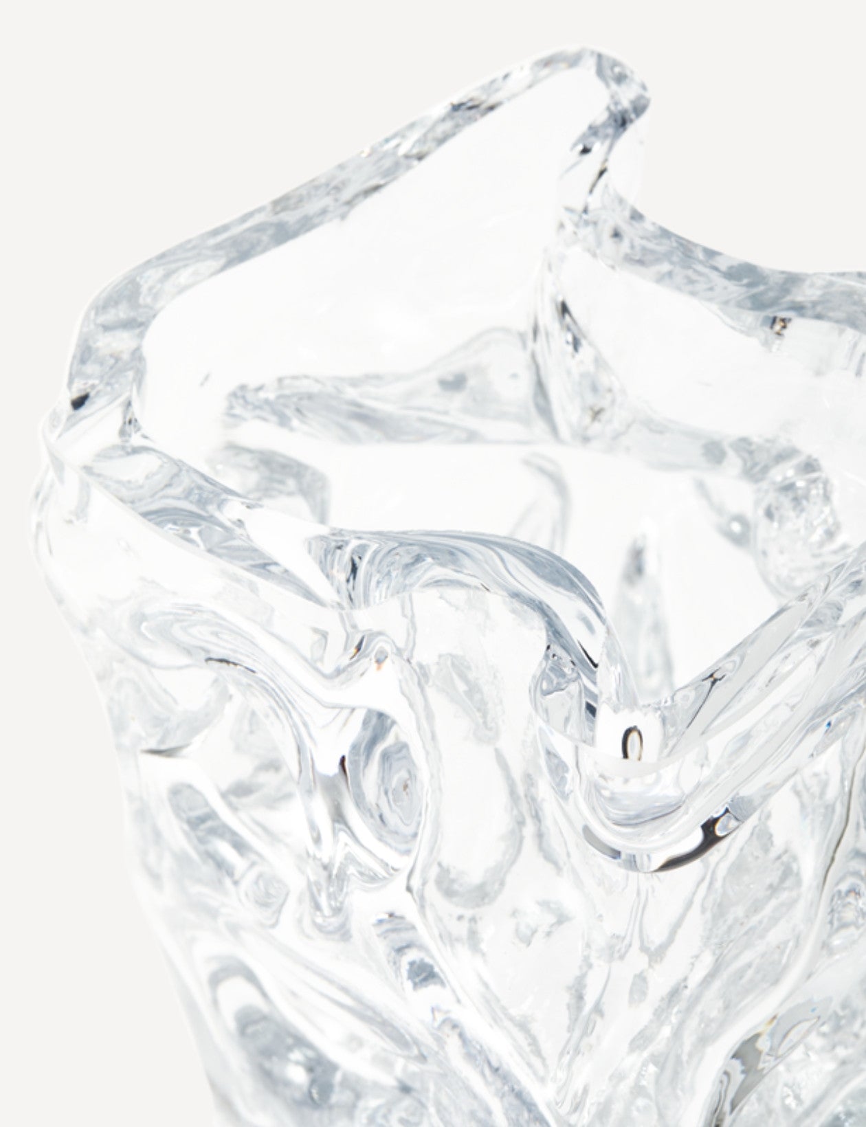 Vase en verre, Ice