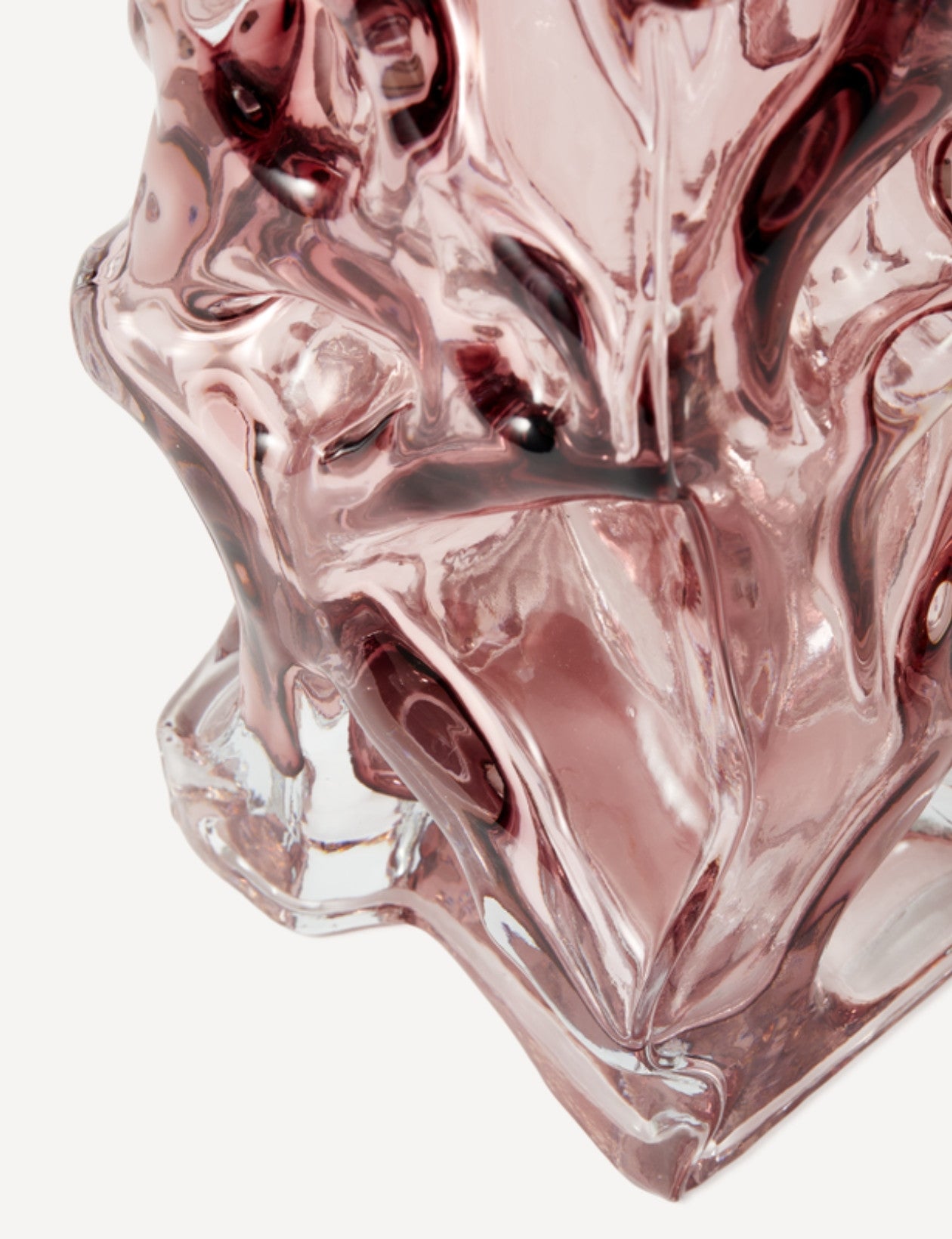 Vase en verre, Ice