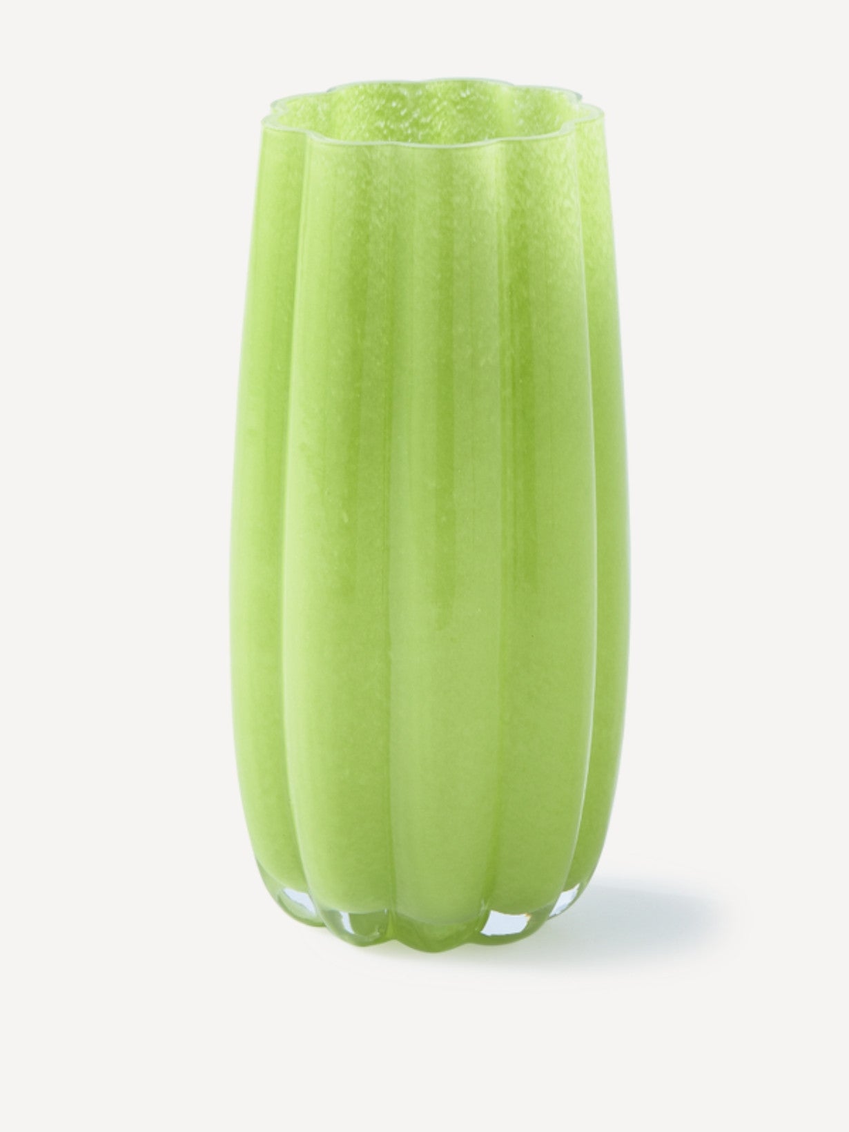 Vase en verre, Melon - M