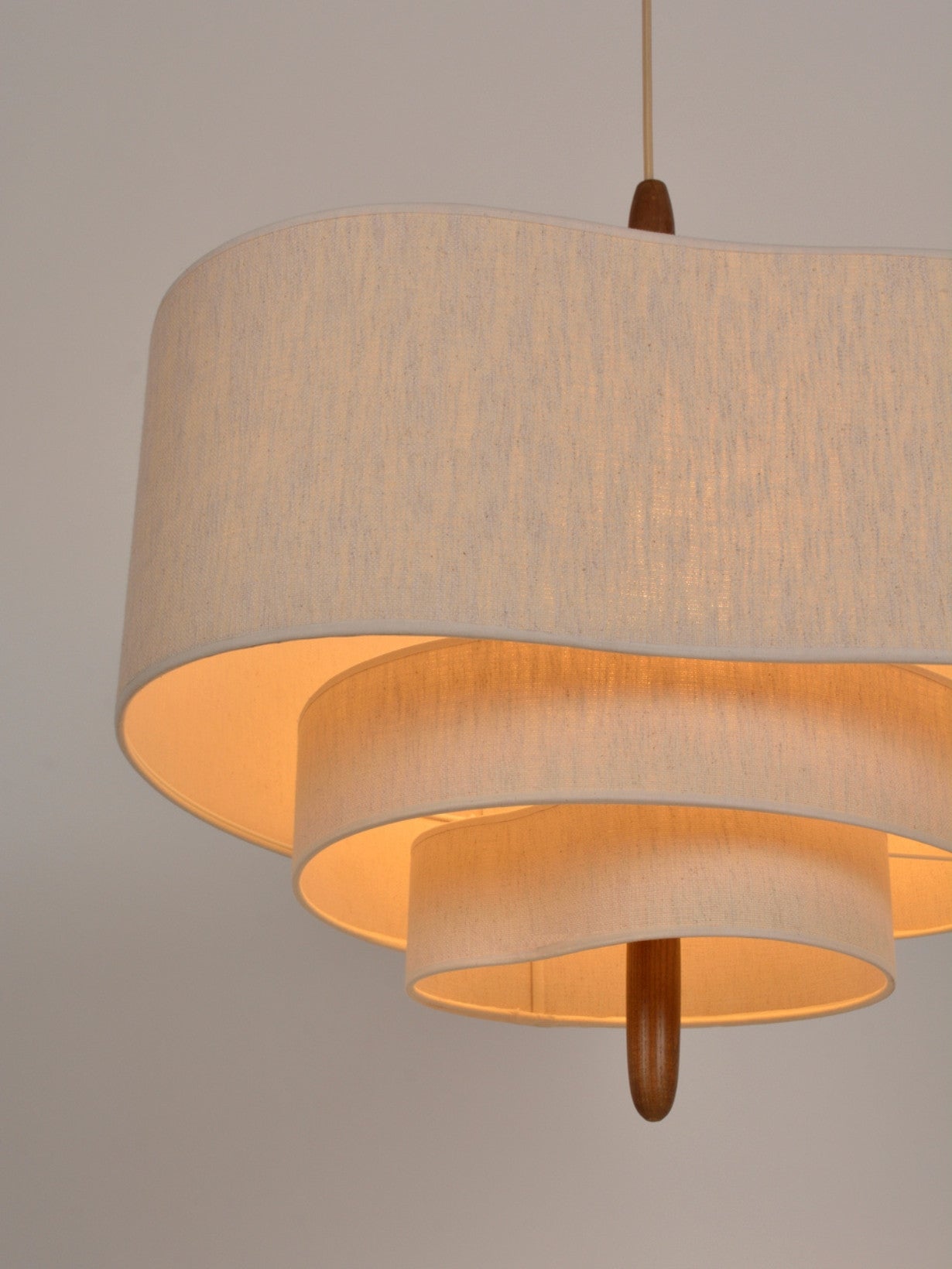 Suspension en bois et tissu, Pebble D58