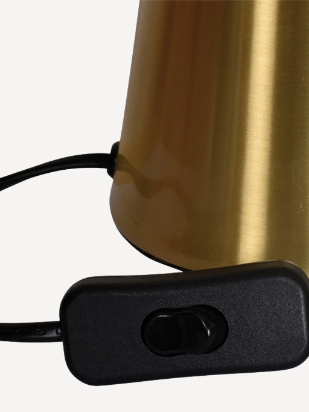 Lampe en métal doré satiné, Paul