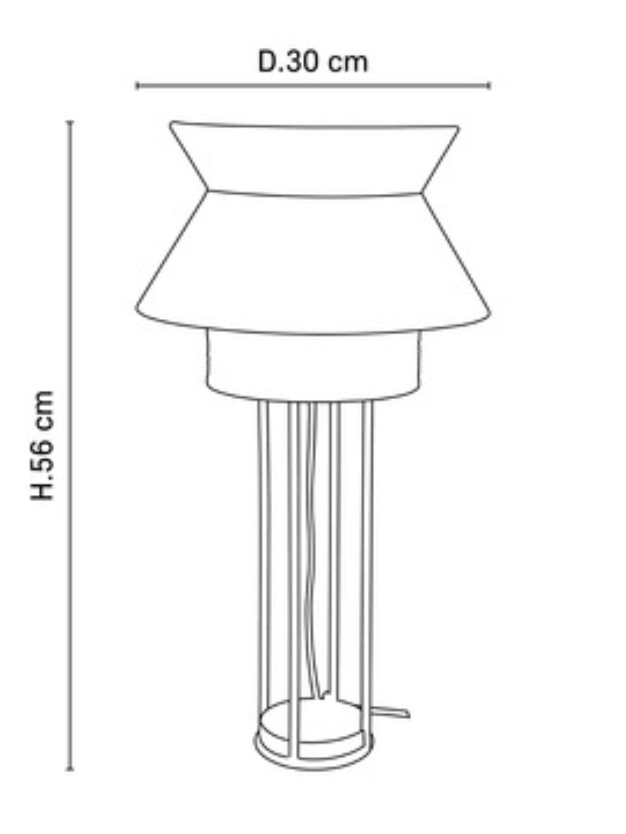Lampe en métal peint, Singapour