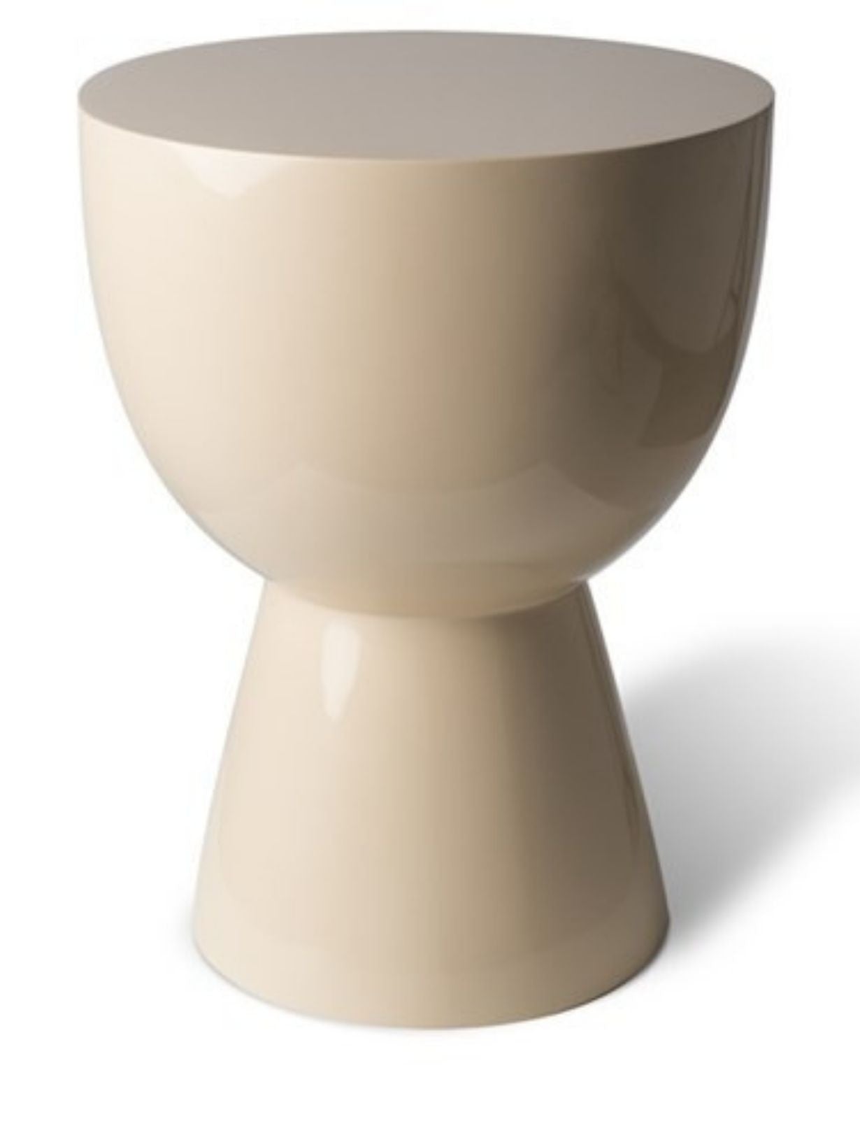 Tabouret laqué beige, Tip Tap
