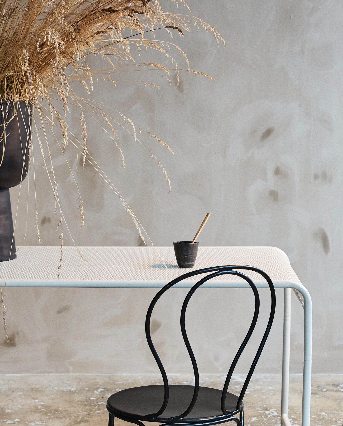 Chaise de jardin OLIVO, en fer noir