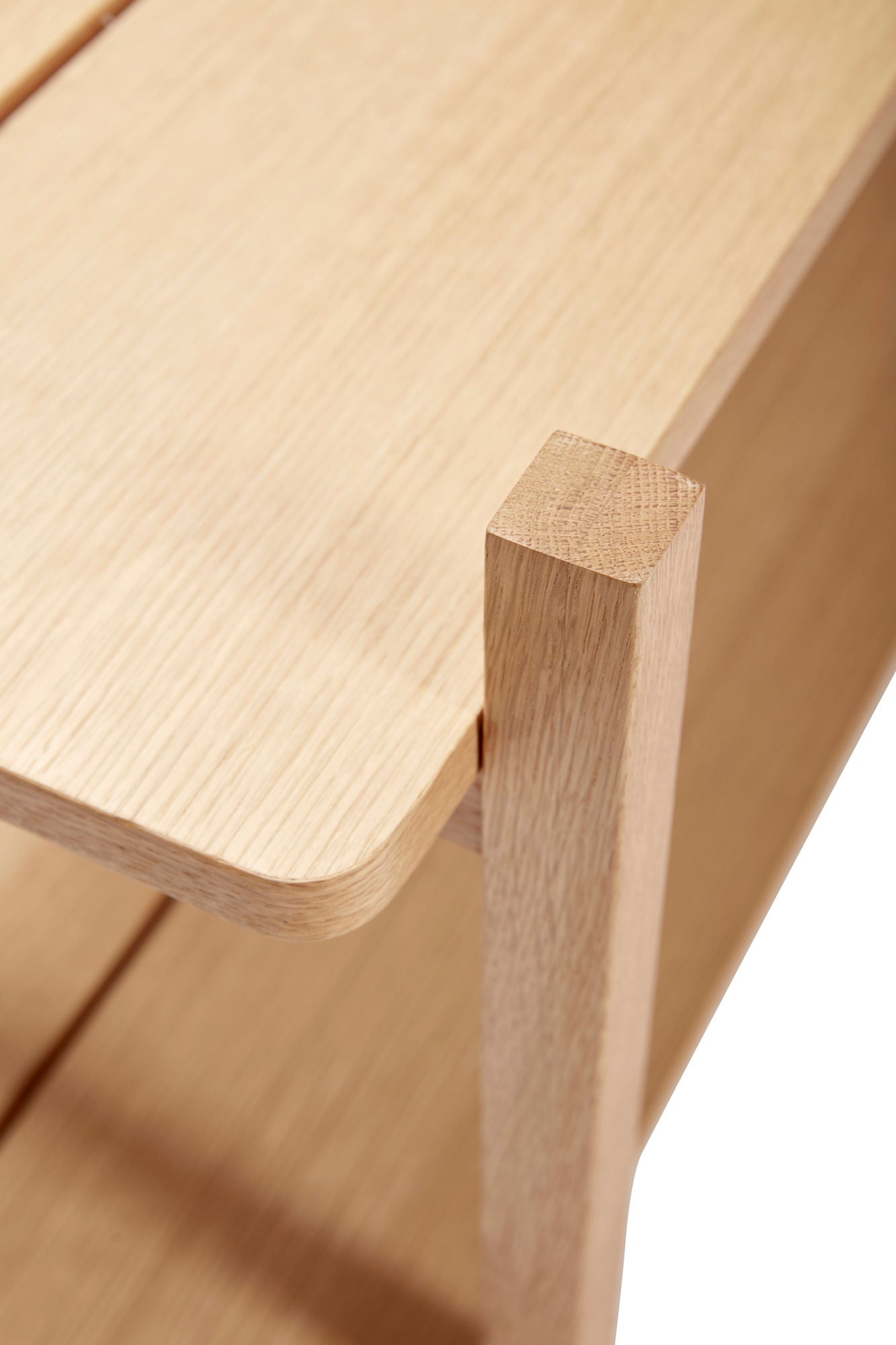 Etagère basse Mason double , en bois de Chêne Naturel