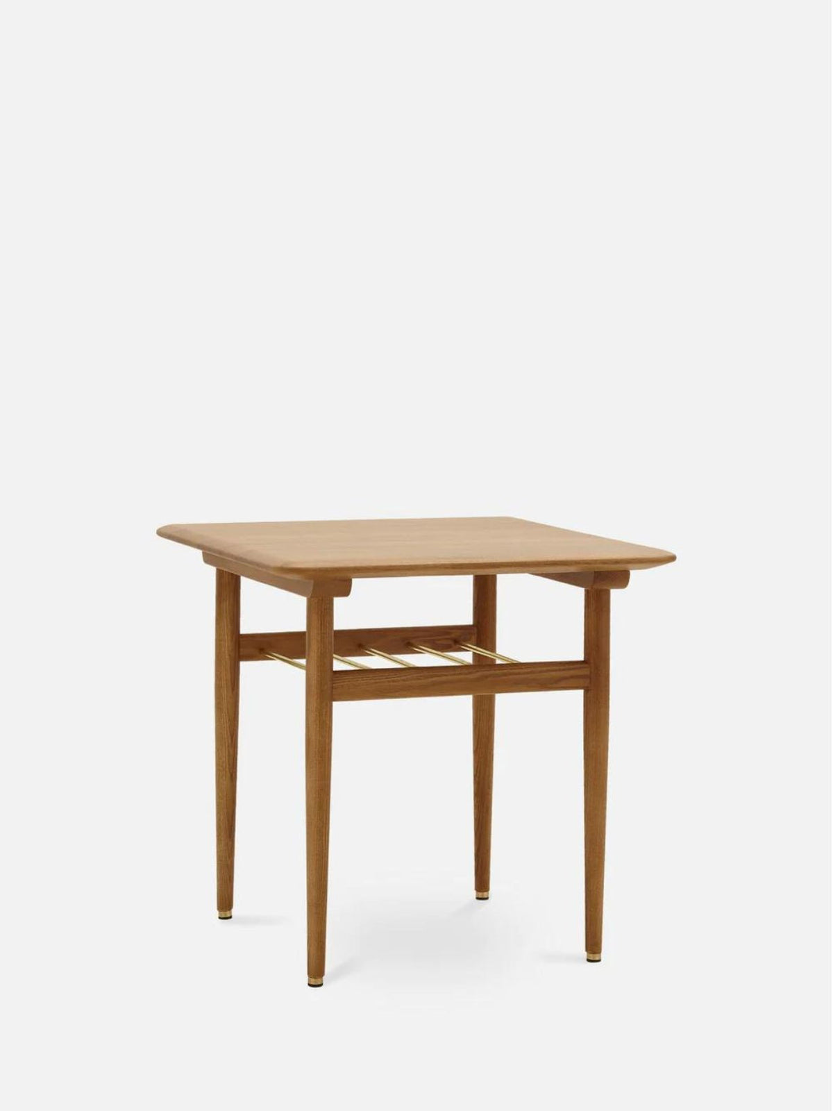 Table basse carré en bois de frêne massif, FOX