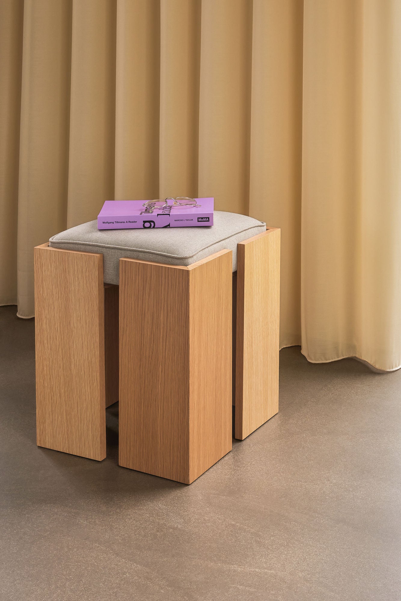 Hübsch Forma Tabouret Sable/Naturel