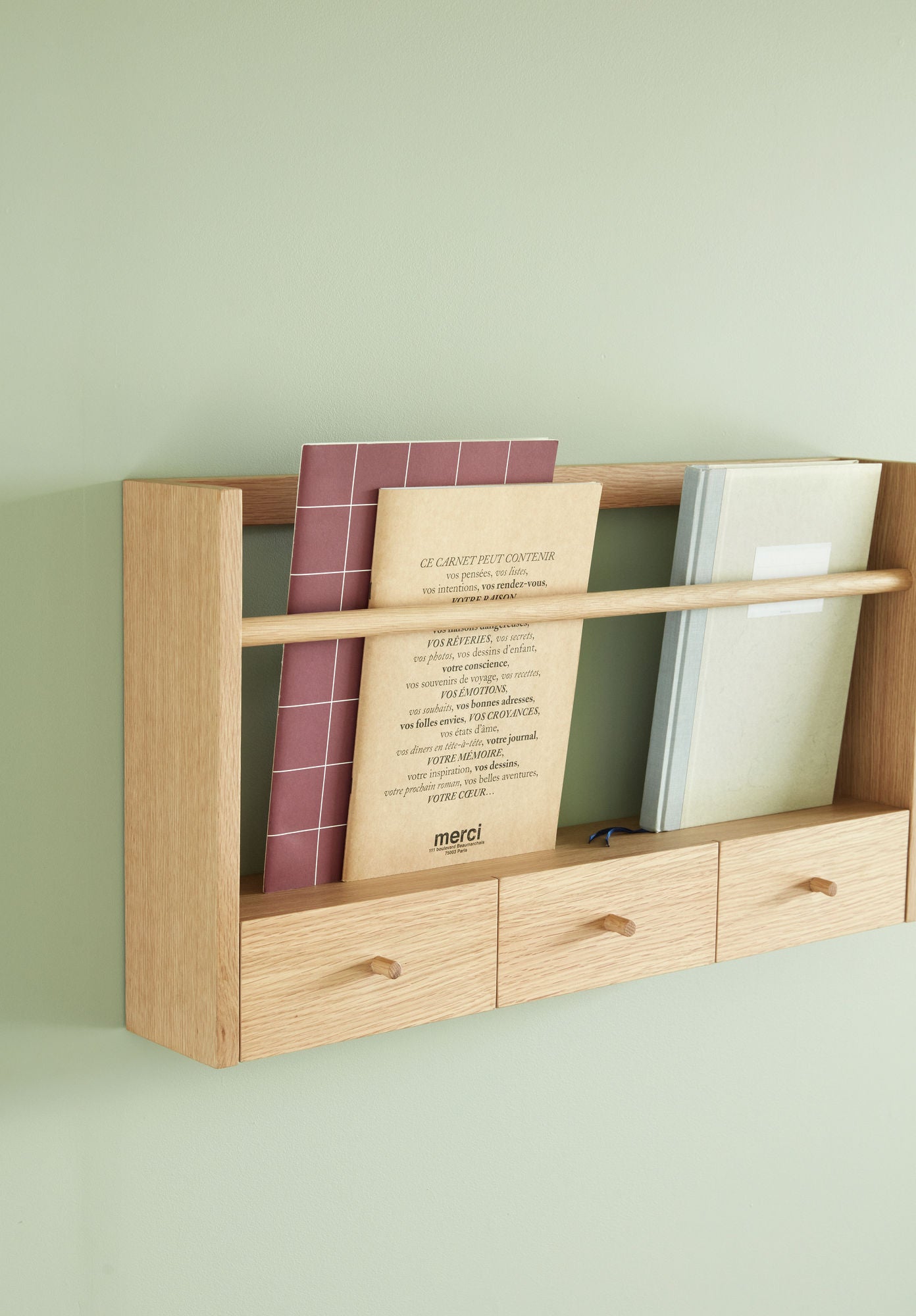 Hübsch Story Magazine Holder Natural
