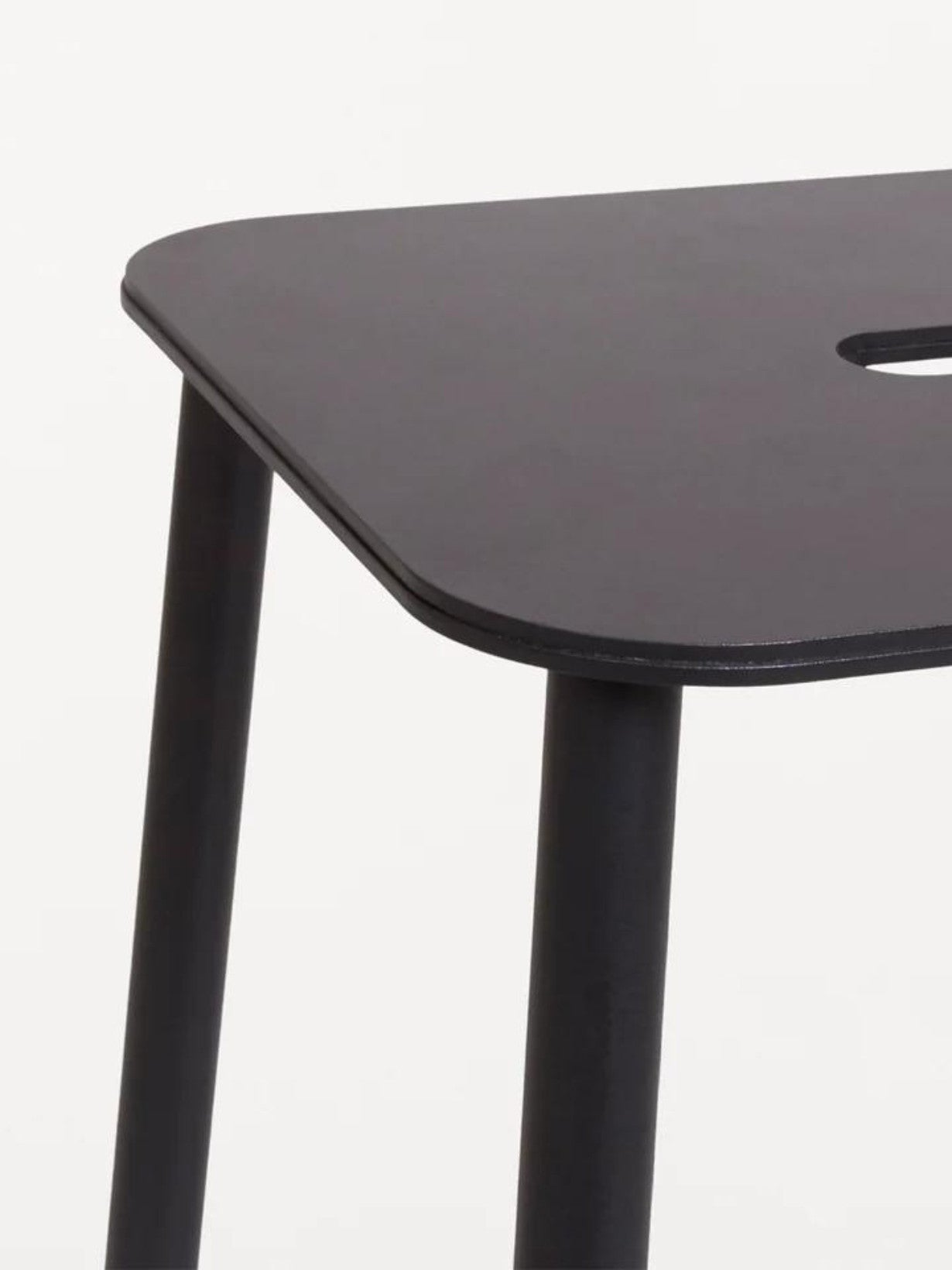 Tabouret noir Mono, Adam
