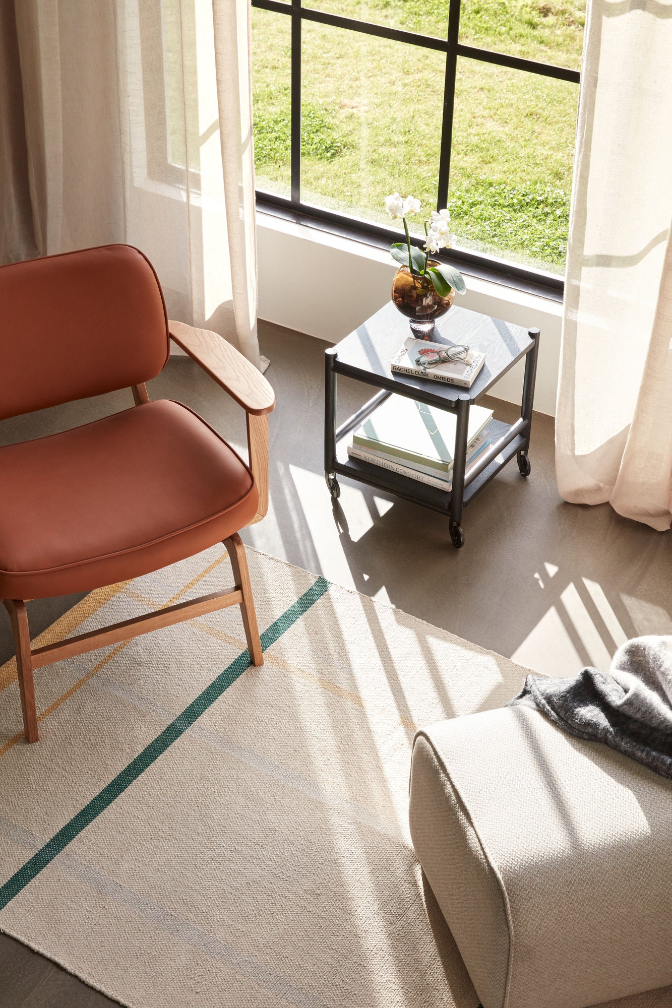 Fauteuil lounge Haze Marron/Naturel
