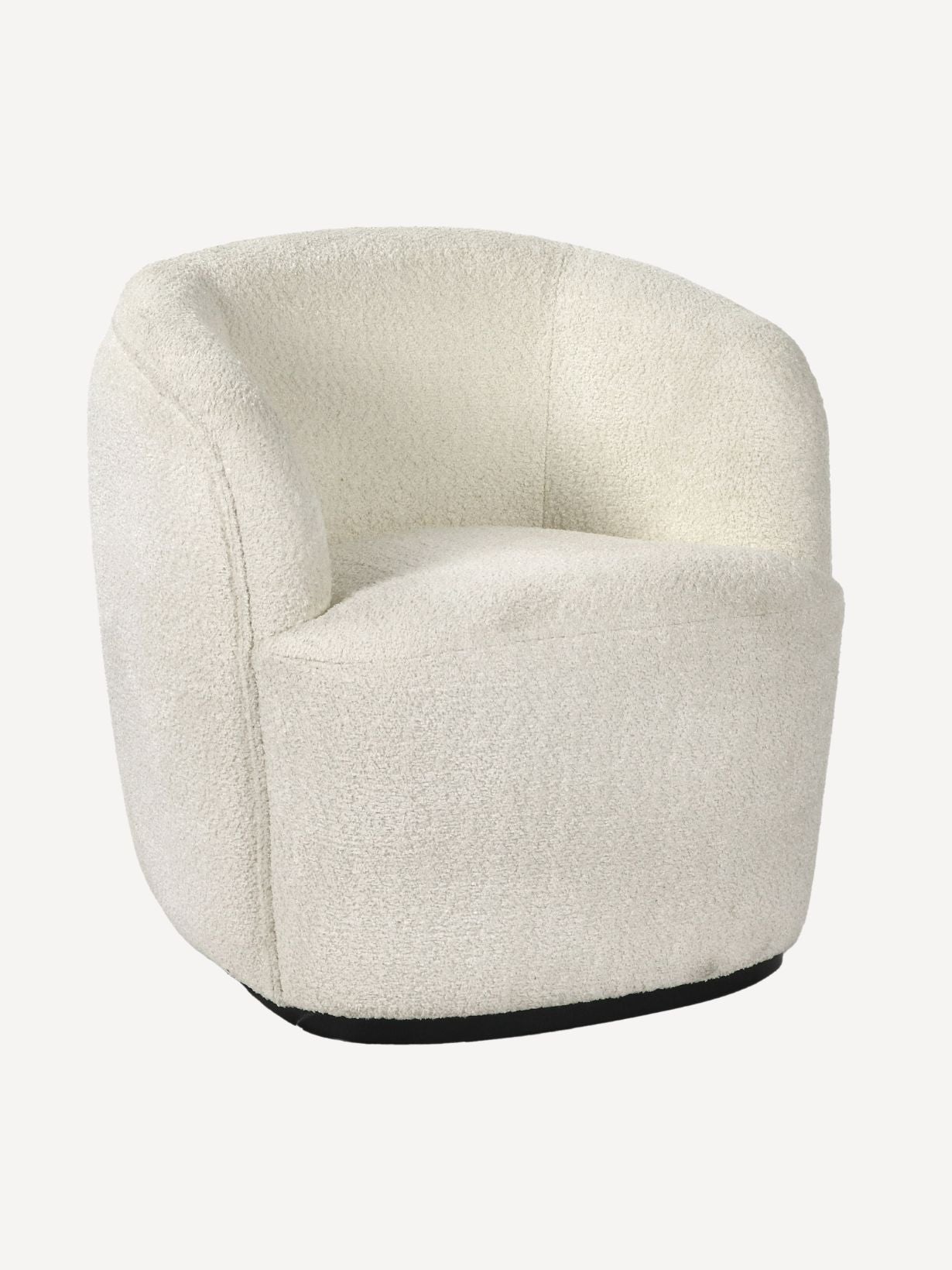 Fauteuil recouvert de tissu bouclé, Porterville