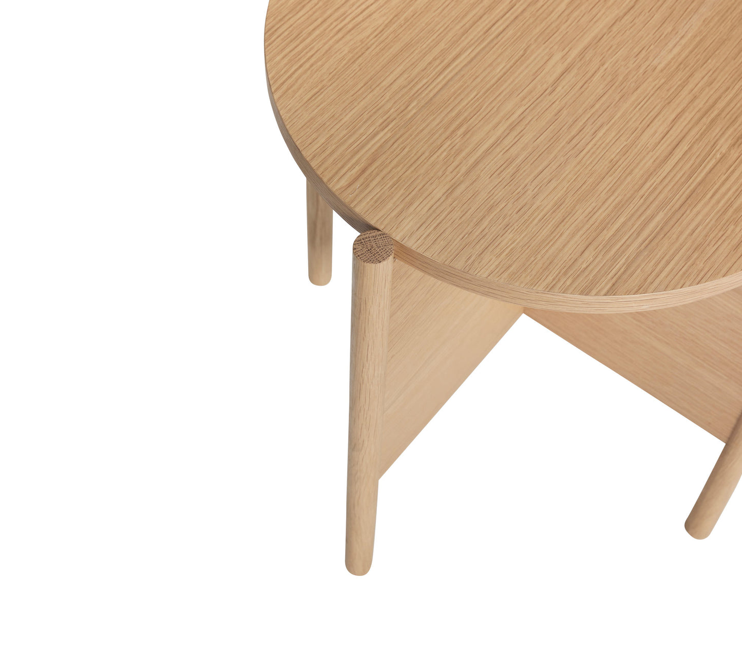 Table d'Appoint Héritage en Placage de Chêne Naturel