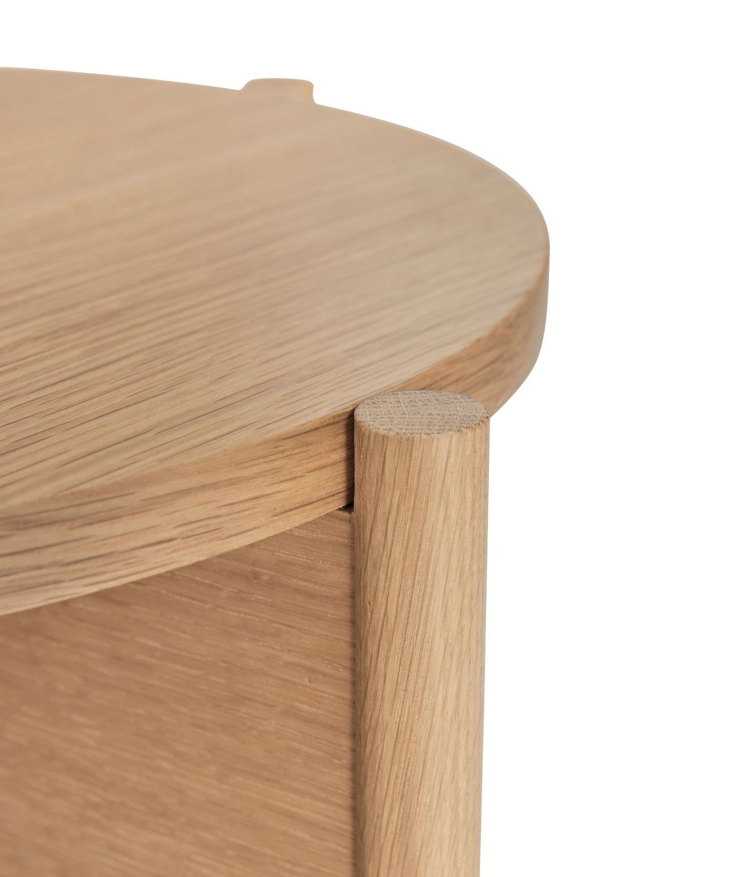 Table d'Appoint Héritage en Placage de Chêne Naturel