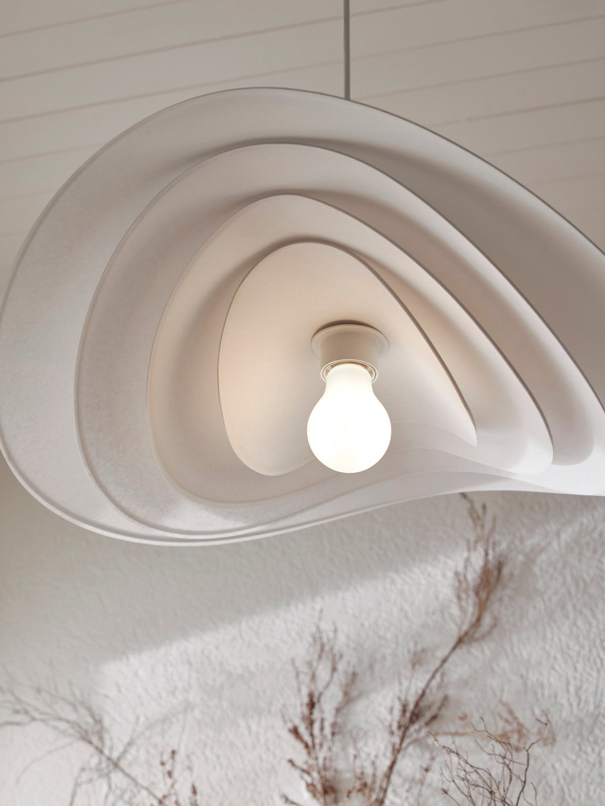 Suspension en lin naturel, Selenitis D78