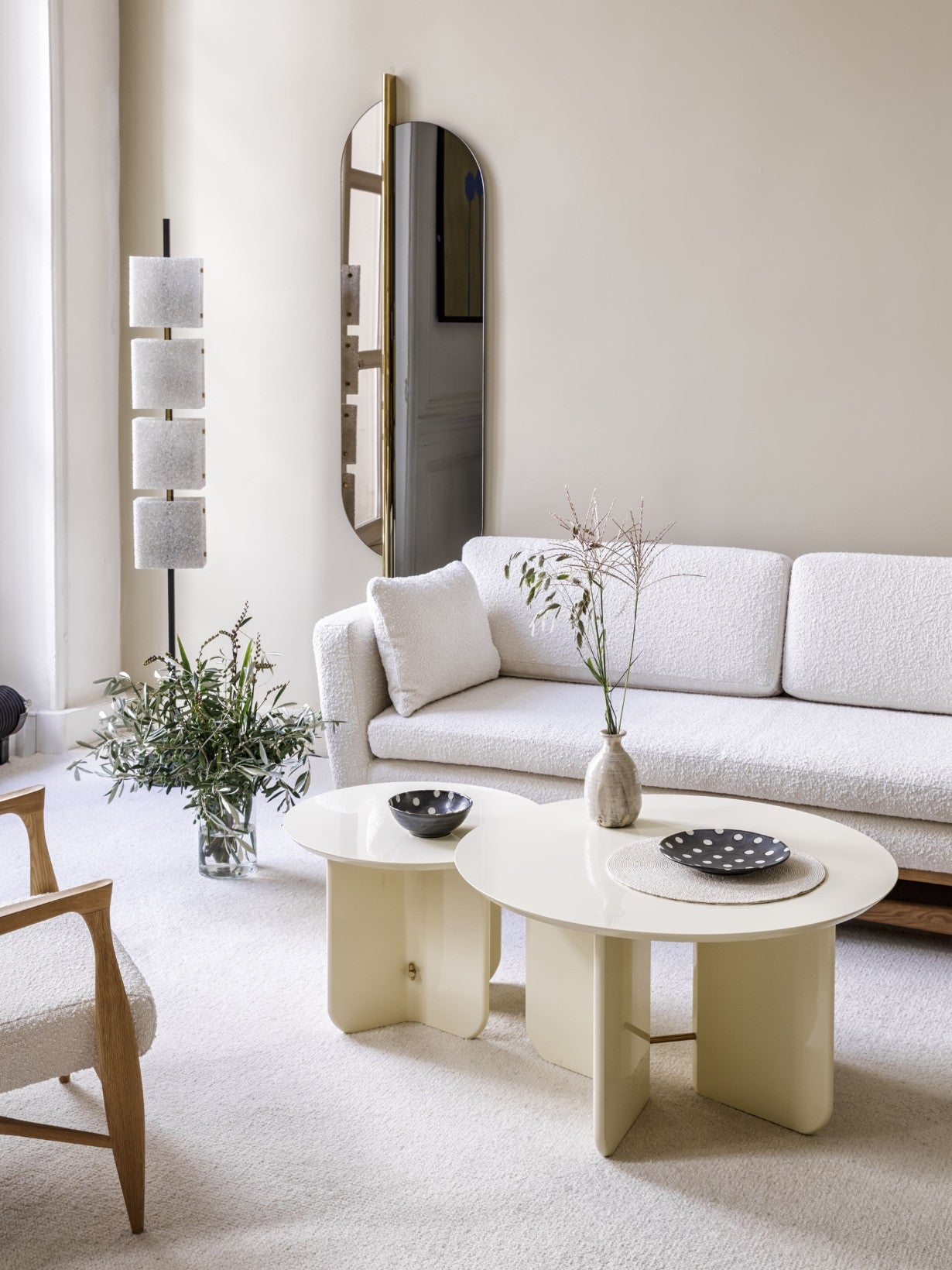 Canapé en tissu ou en velours, 210