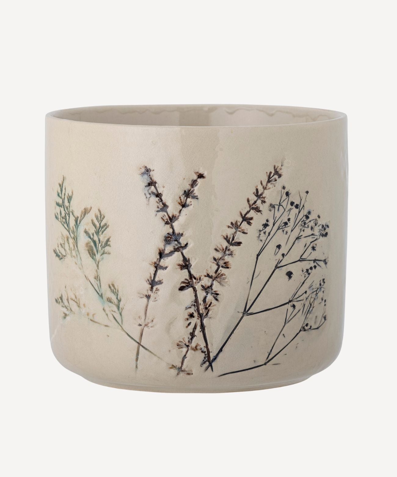 Bloomingville Bea Pot de fleurs pour support, Nature, Grès