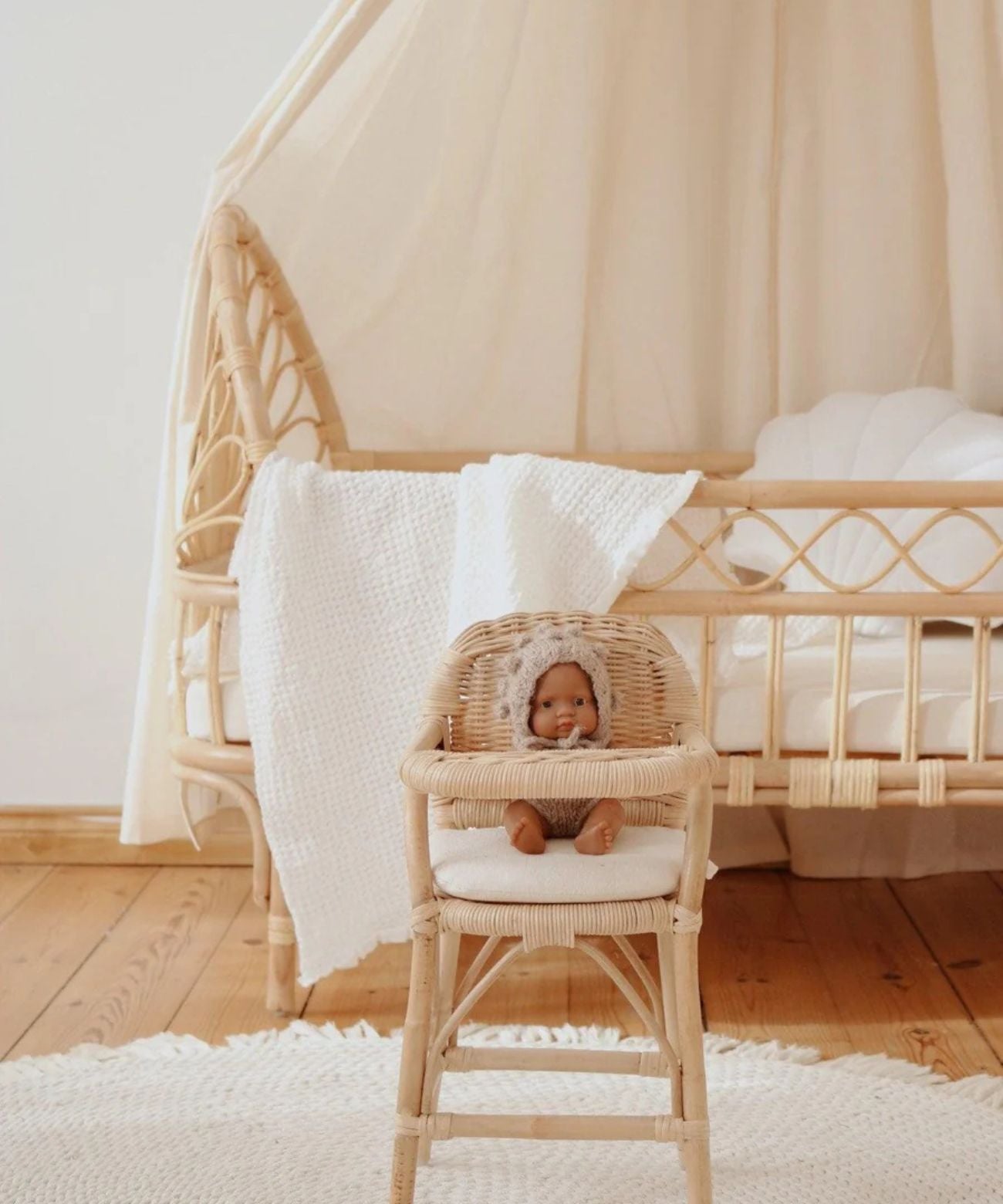 Canopée en coton brut