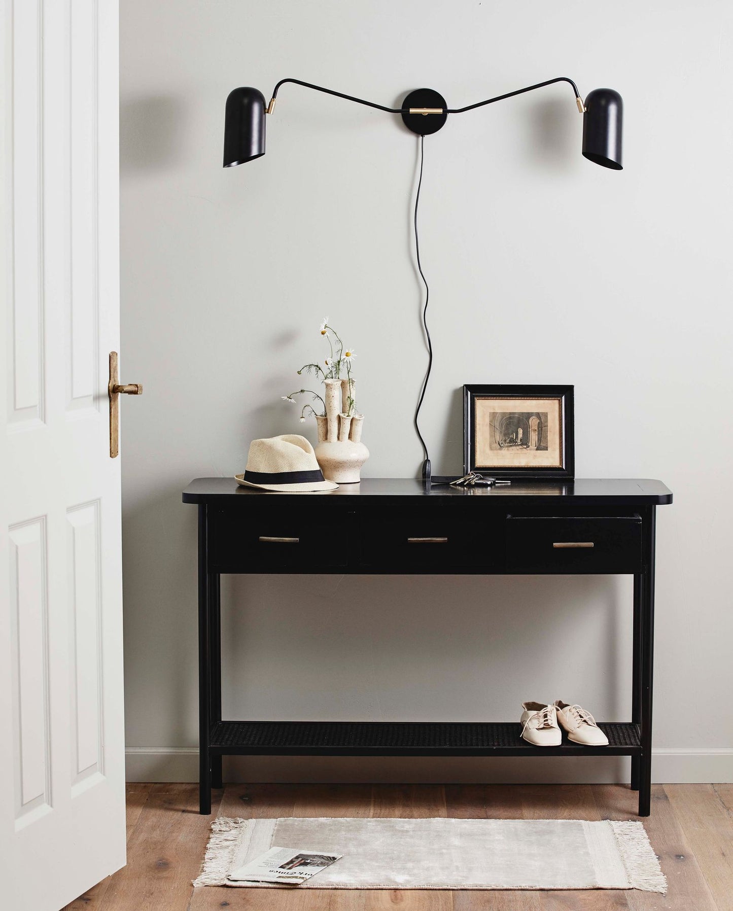 Nordal ERIS applique murale, 2 bras - noir