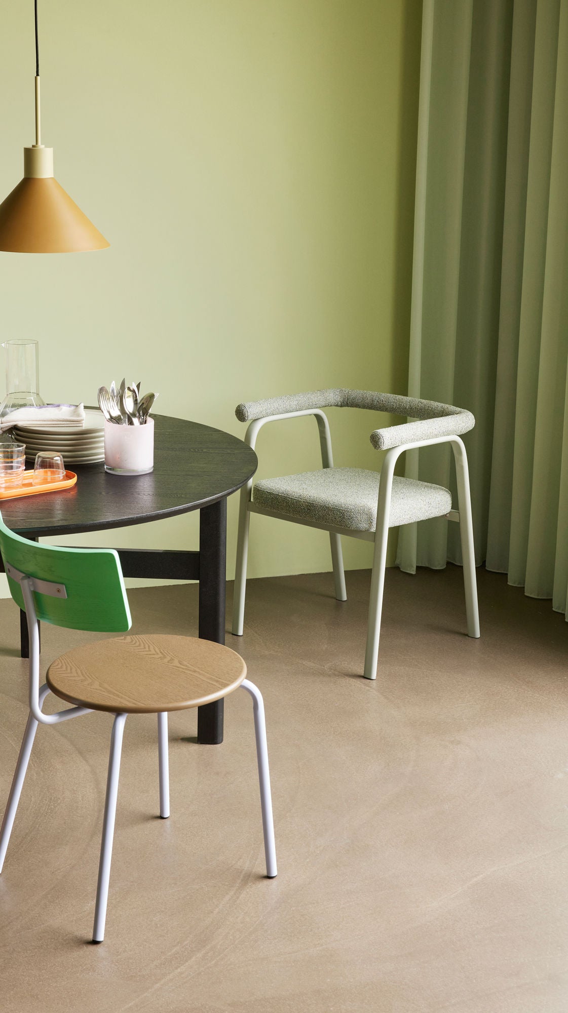 Chaises de salle à manger Vert, Ecto