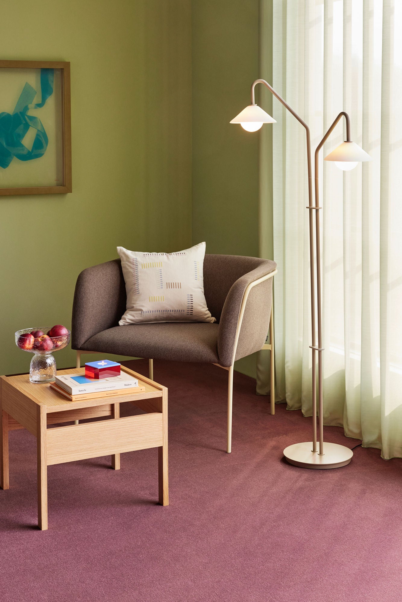 Table d'appoint Format, en Bois de Chêne Naturel