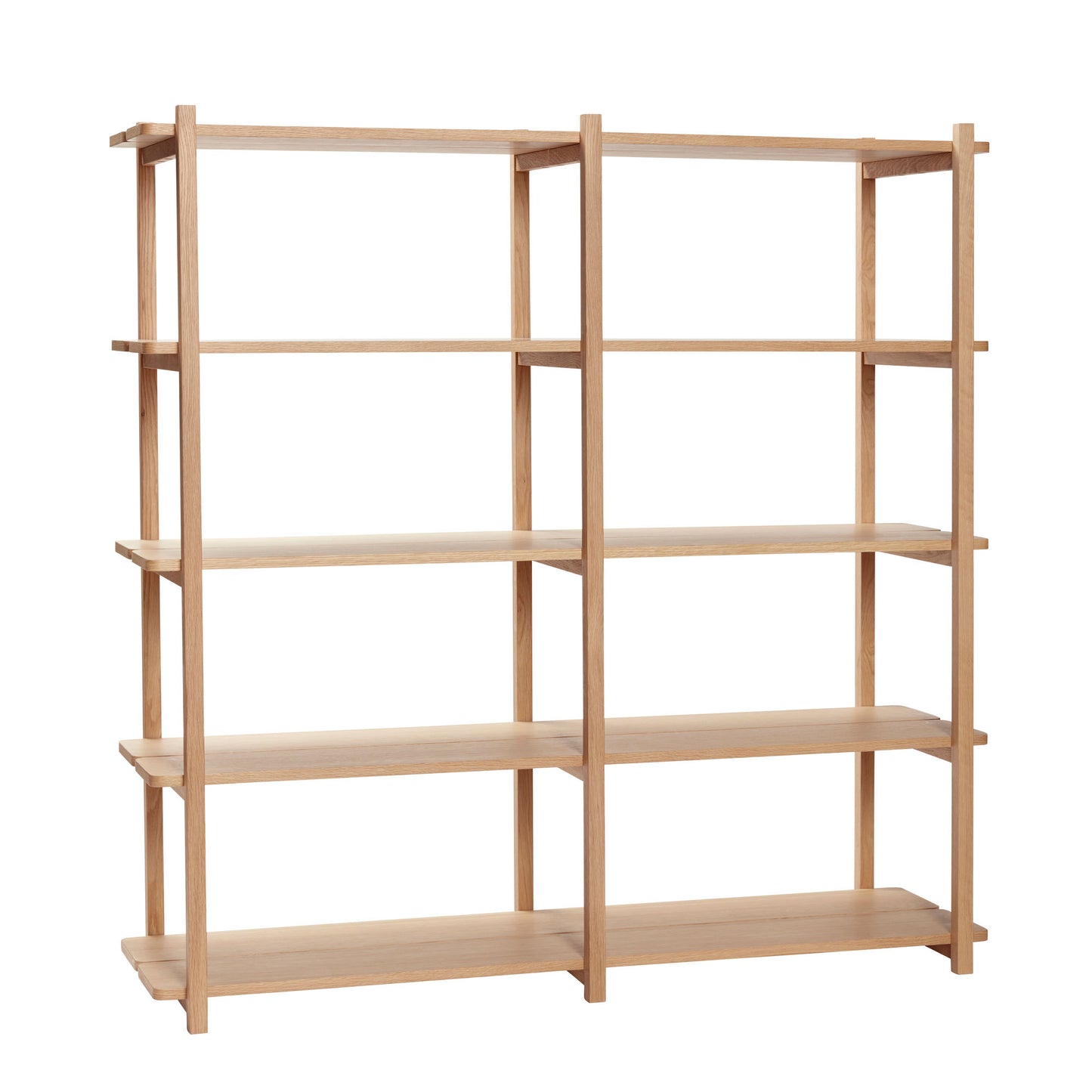 Etagère Mason tablette double en bois de chêne