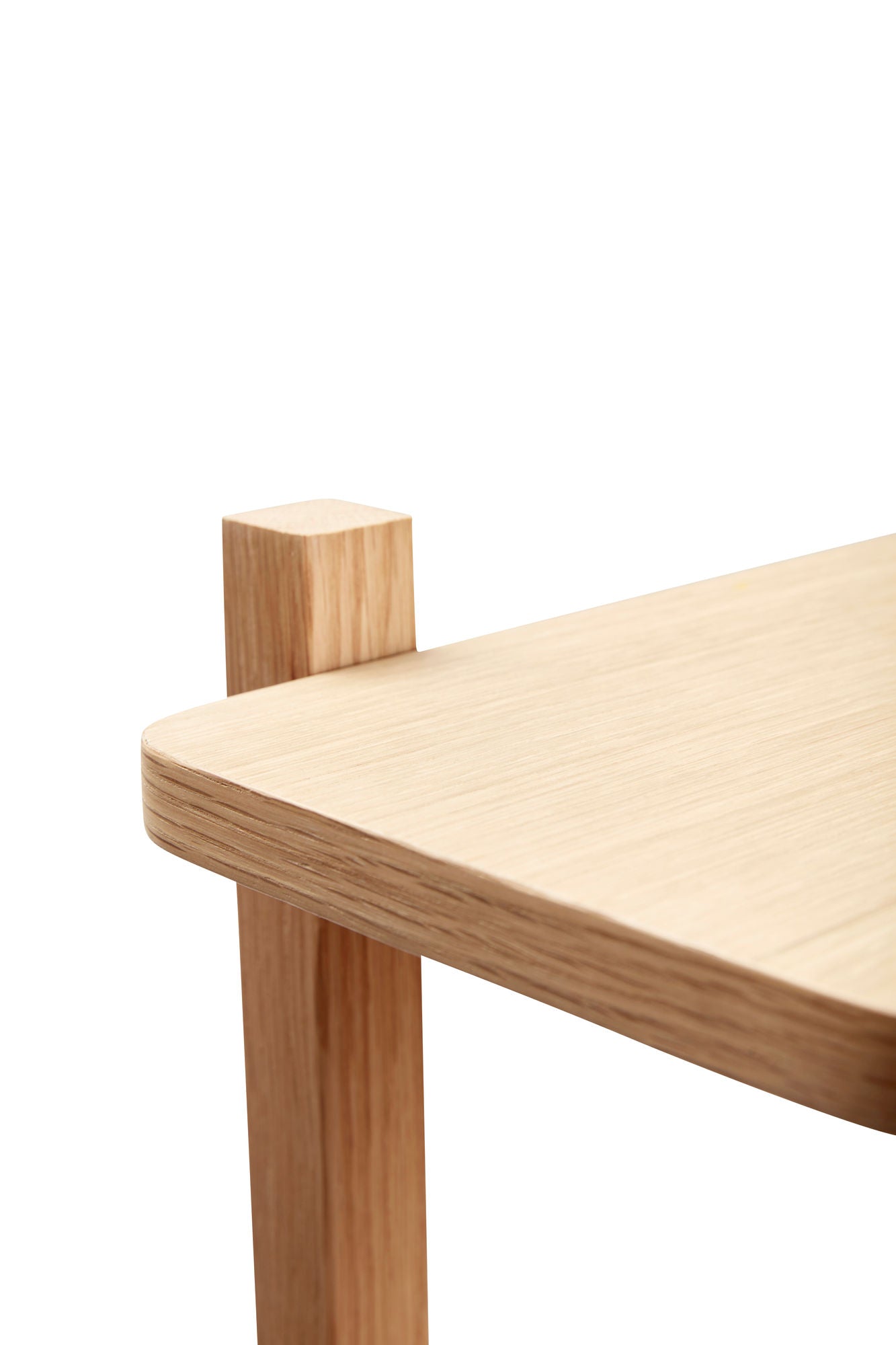 Etagère Mason tablette double en bois de chêne