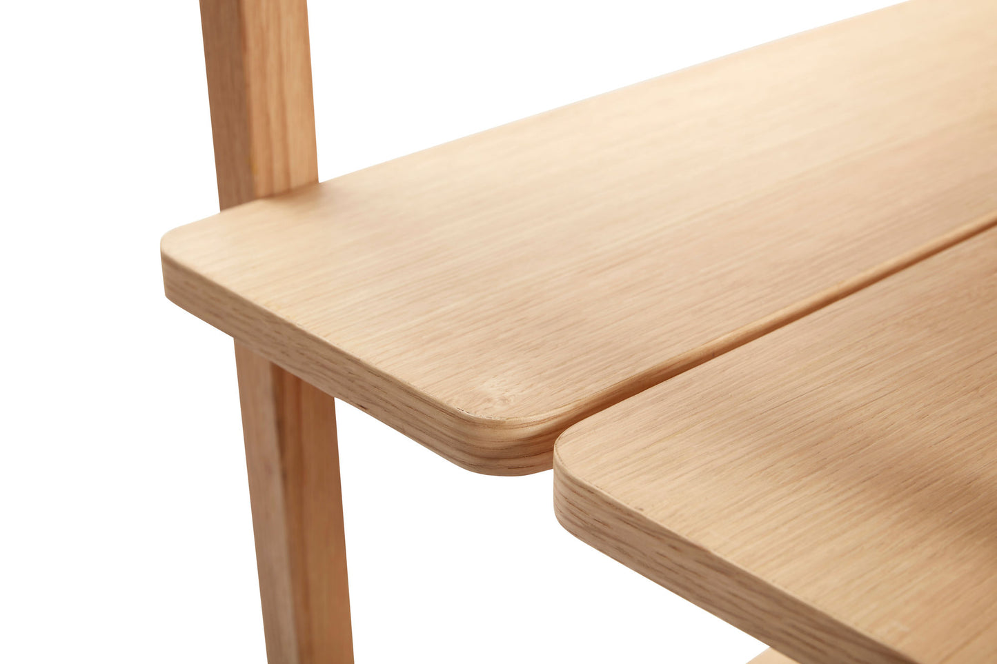 Etagère Mason tablette double en bois de chêne