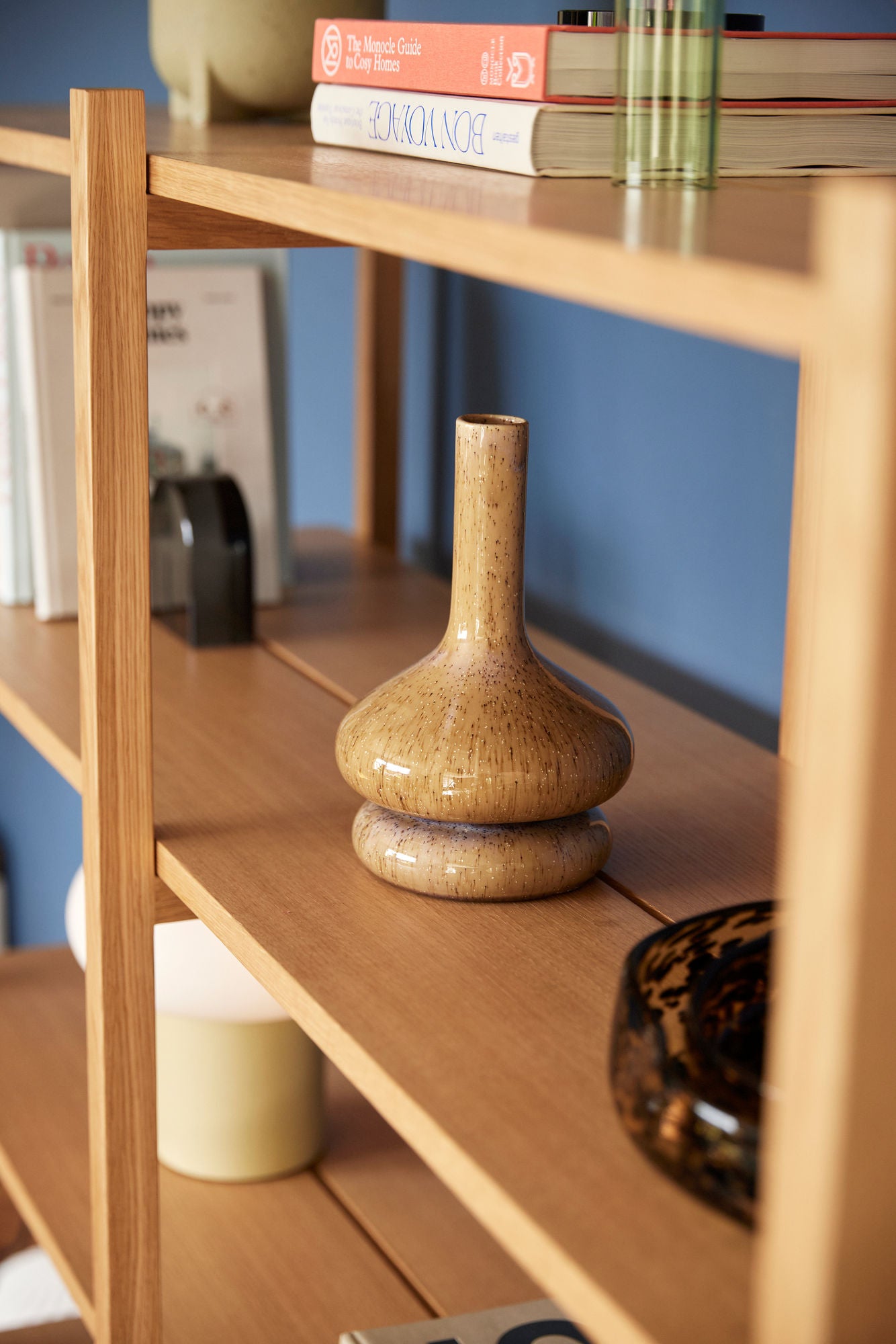 Etagère Mason tablette double en bois de chêne