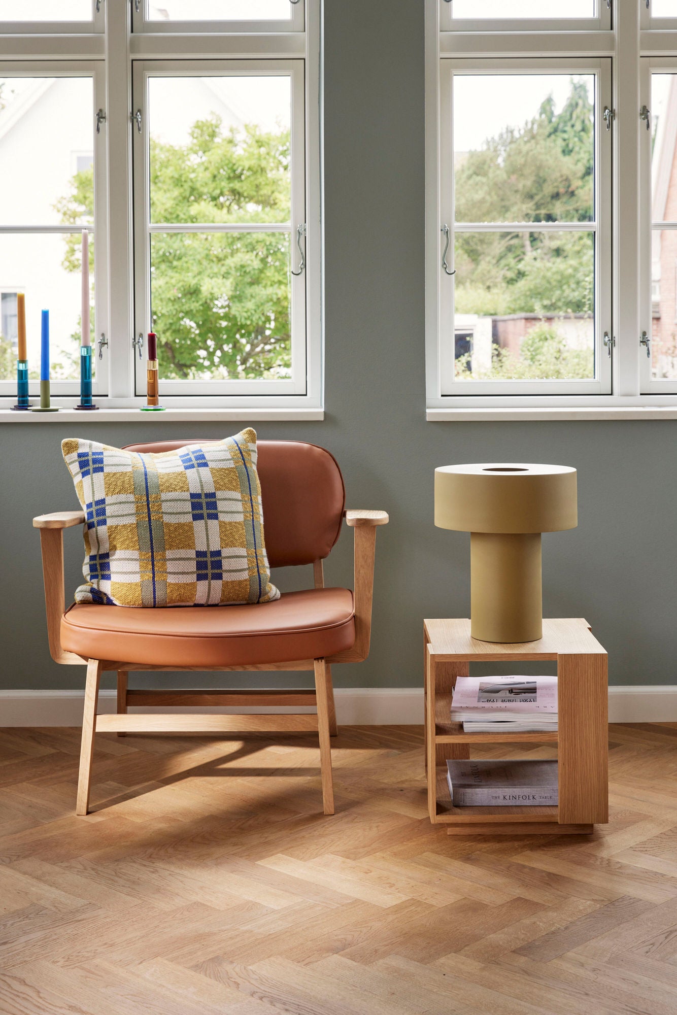 Fauteuil lounge Haze Marron/Naturel