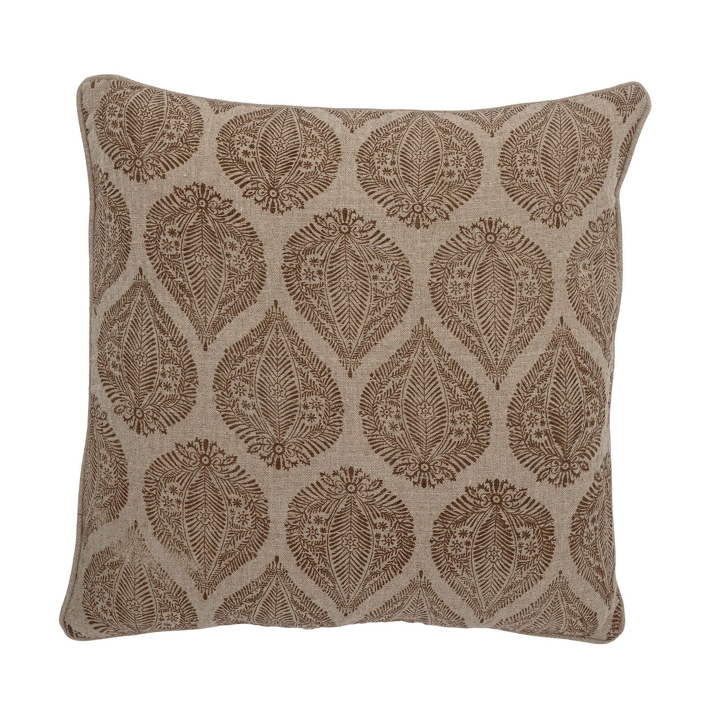 Coussin marron à motif en Coton, Cergy