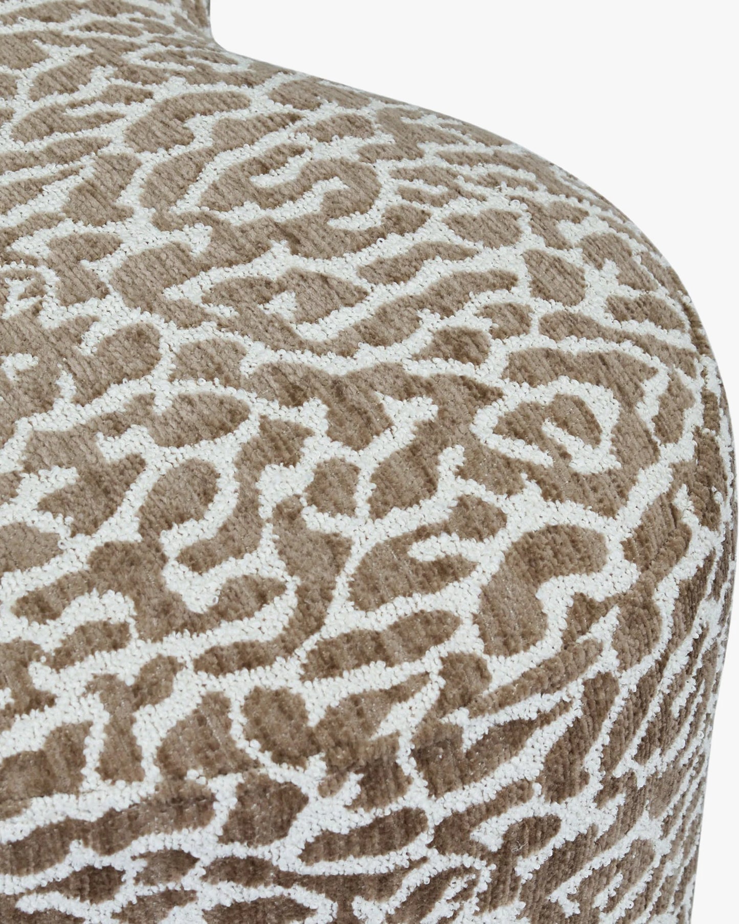 Pouf, Marron léopard, H40, Ipsy