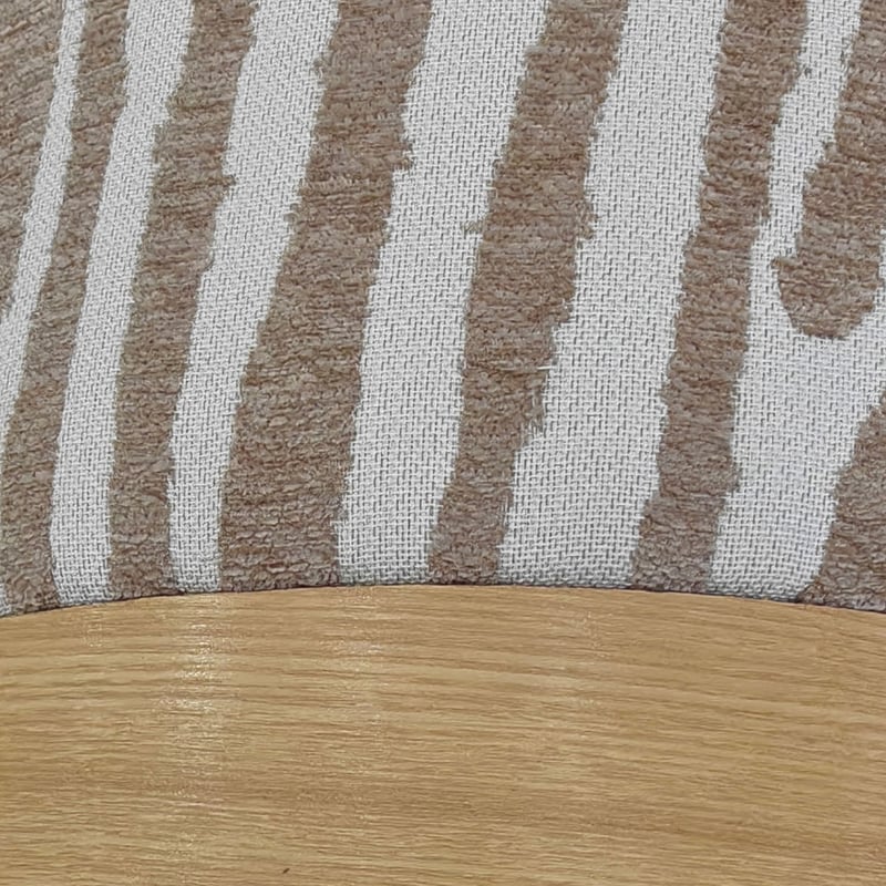 Pouf rond en tissu imprimé zèbre 40cm- WILD