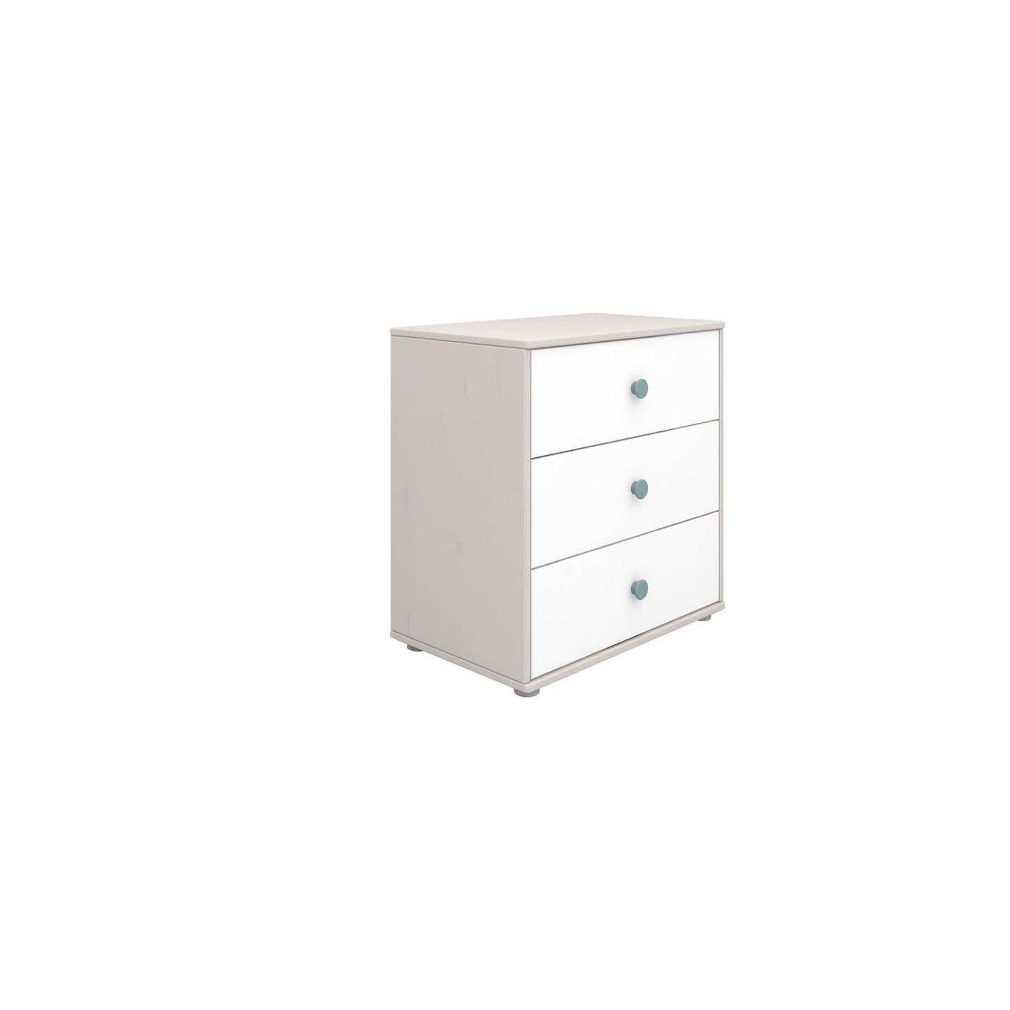 Commode trois tiroirs avec pieds, collection Classique