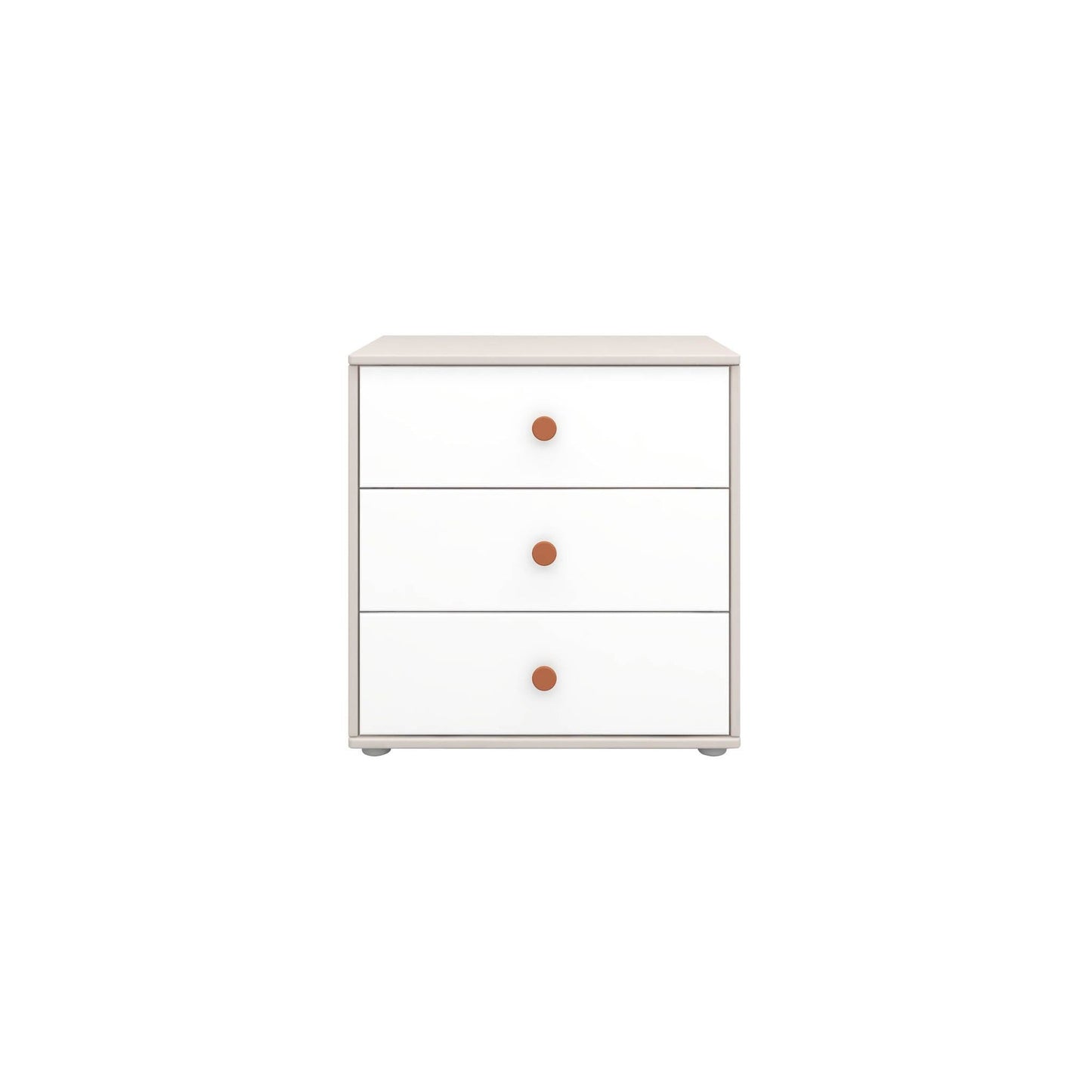 Commode, trois tiroirs avec pieds, collection Classique