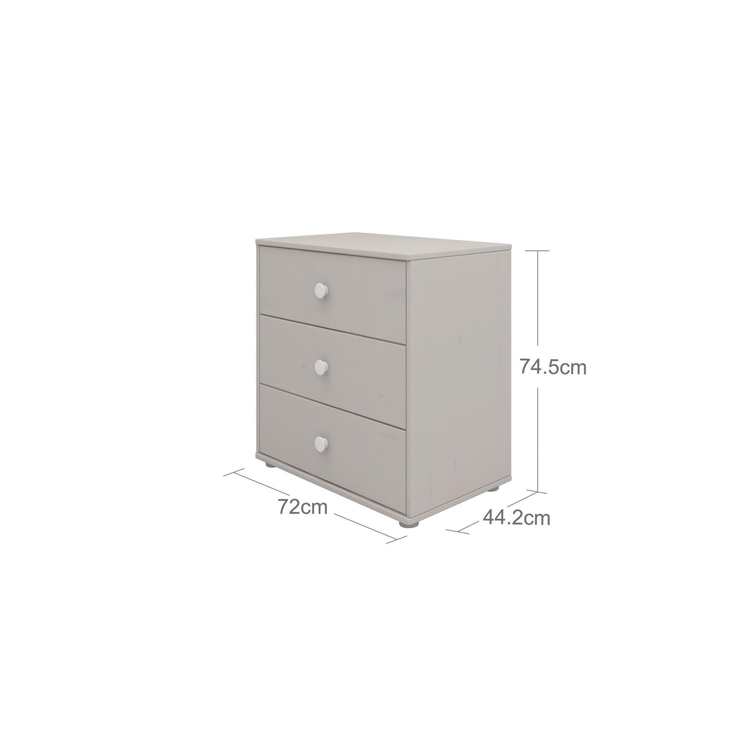 Commode 3 tiroirs, collection Classique