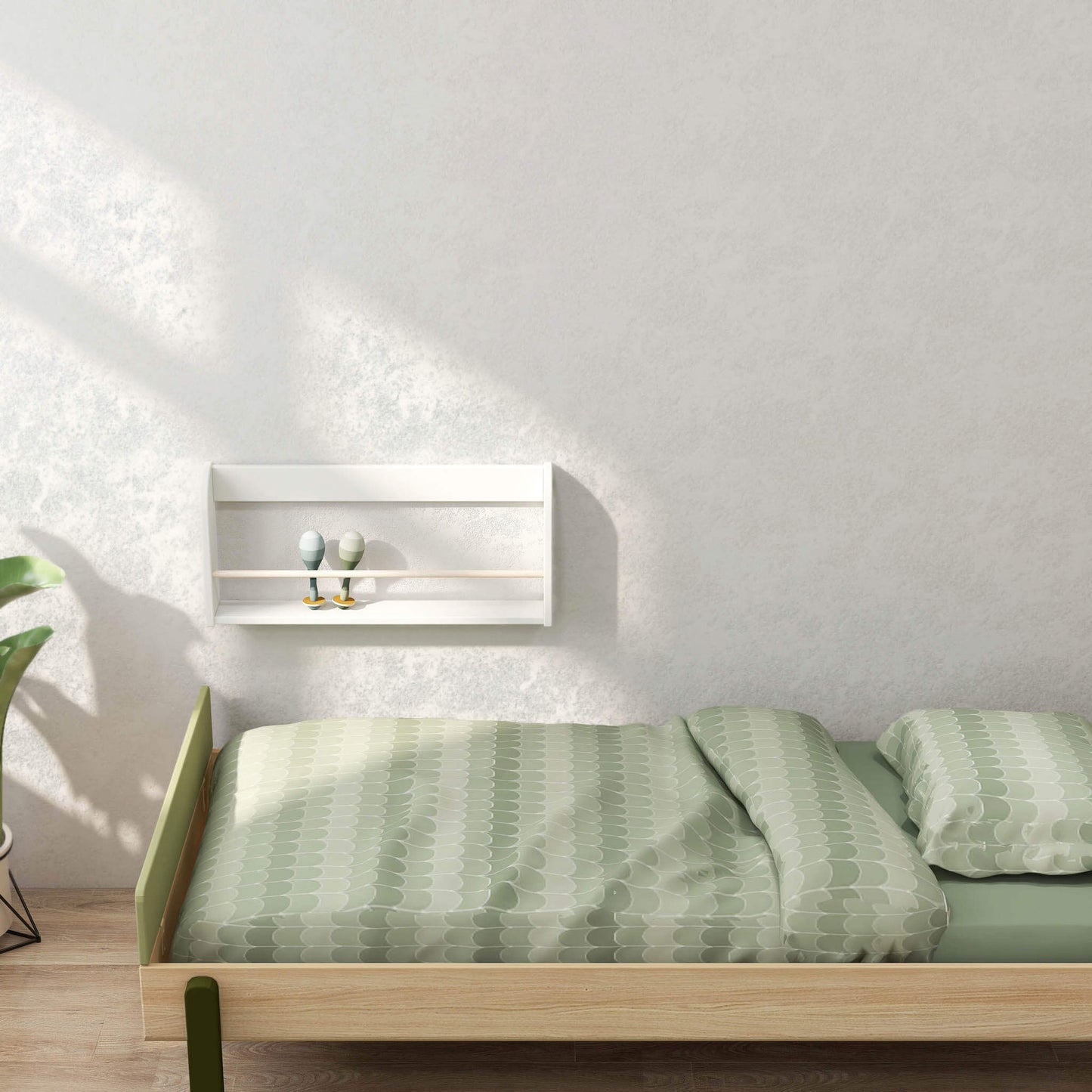 Lit simple avec tête de lit, Popsicle