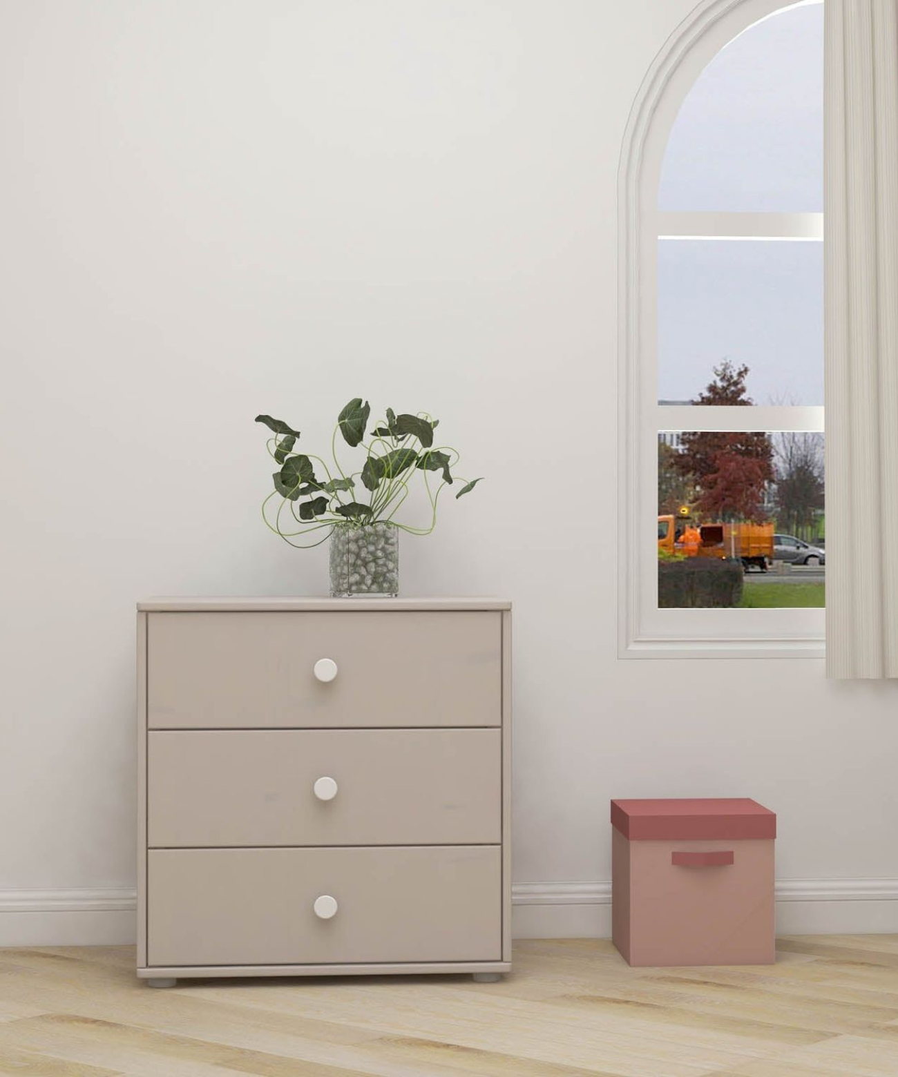 Commode 3 tiroirs, collection Classique