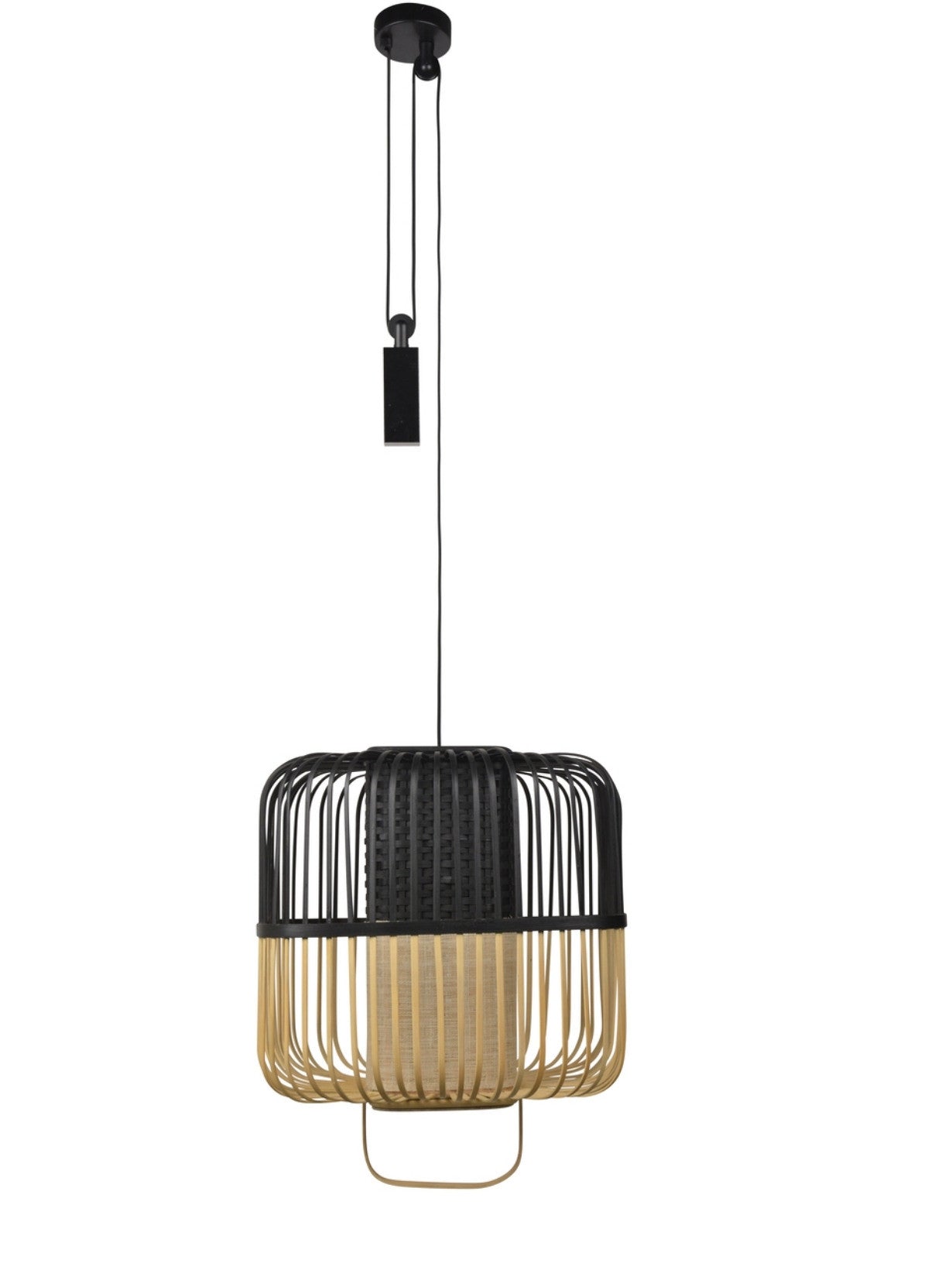 Suspension en bambou naturel, Bamboo Square M