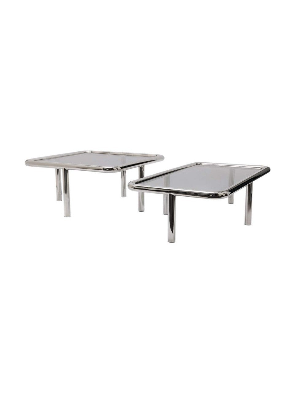 Table basse en inox poli, Margaux