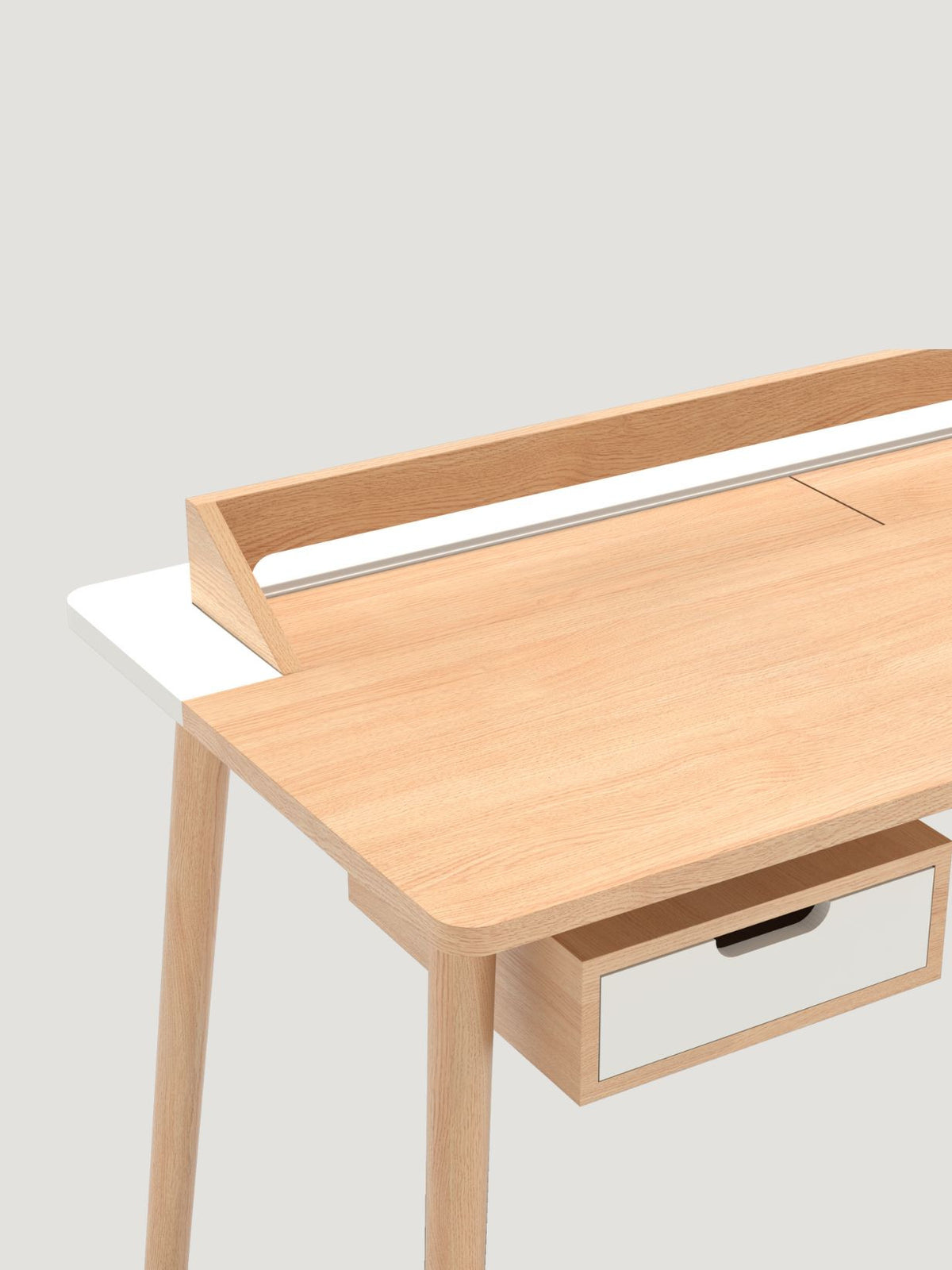 Bureau en chêne naturel, Honoré