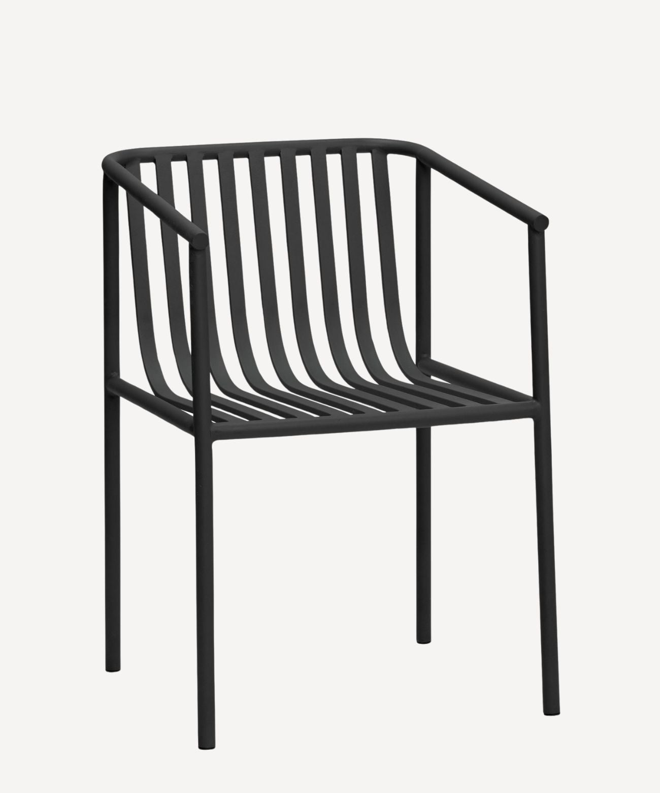 Chaise de jardin en métal noir Villa