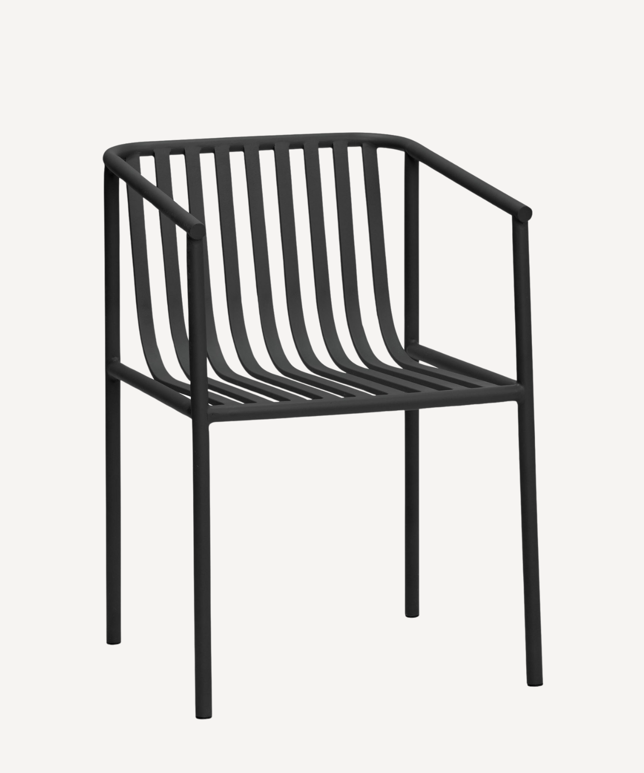 Chaise de jardin en métal noir Villa