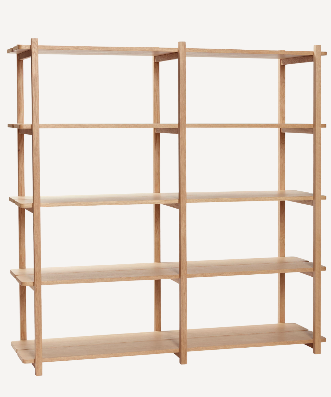 Etagère Mason tablette double en bois de chêne