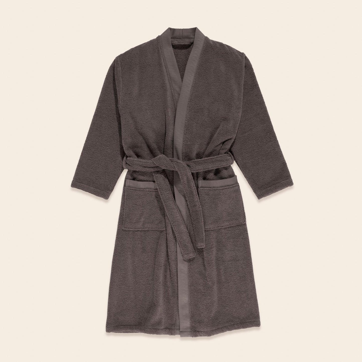 Peignoir de bain NARUMI brun cendré