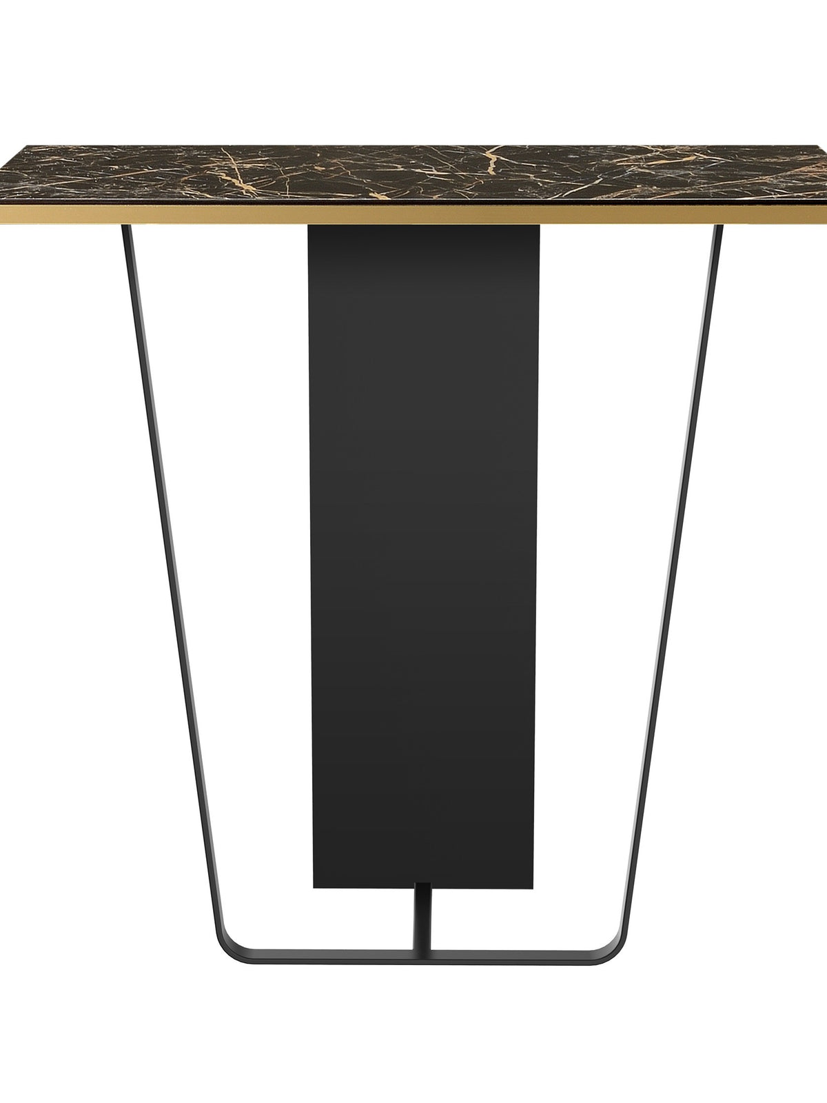 Console en céramique et laiton, Horizon Small