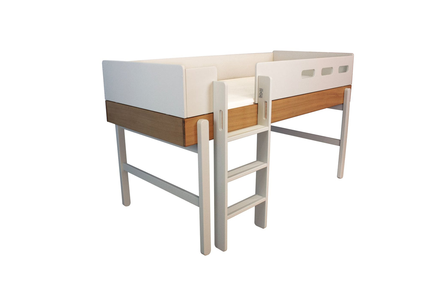 FLEXA Mid-high bed with straight ladder