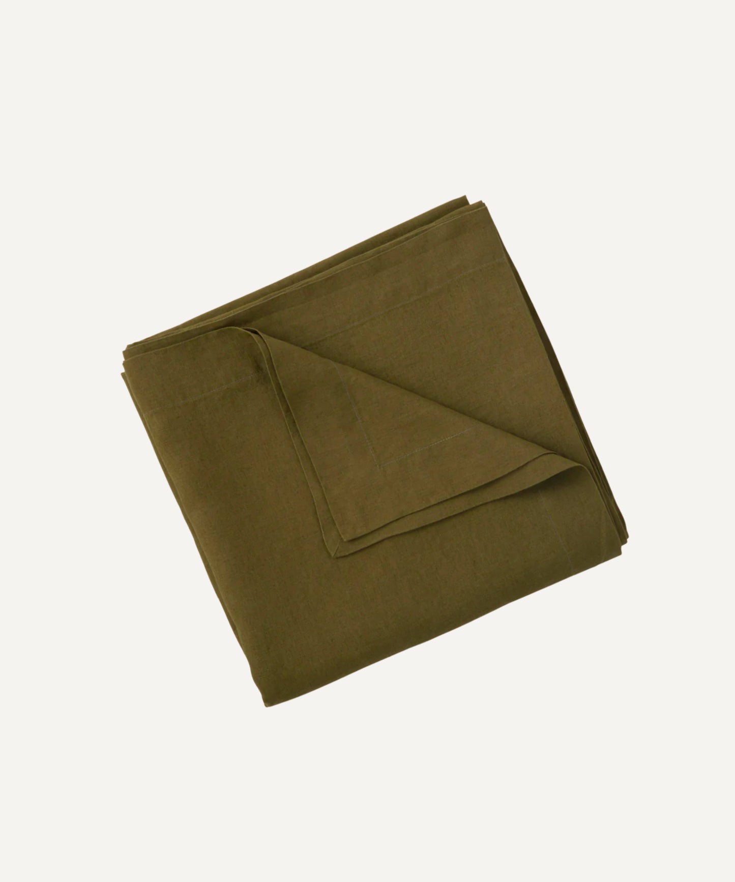 Nappe en lin lavé - Olive