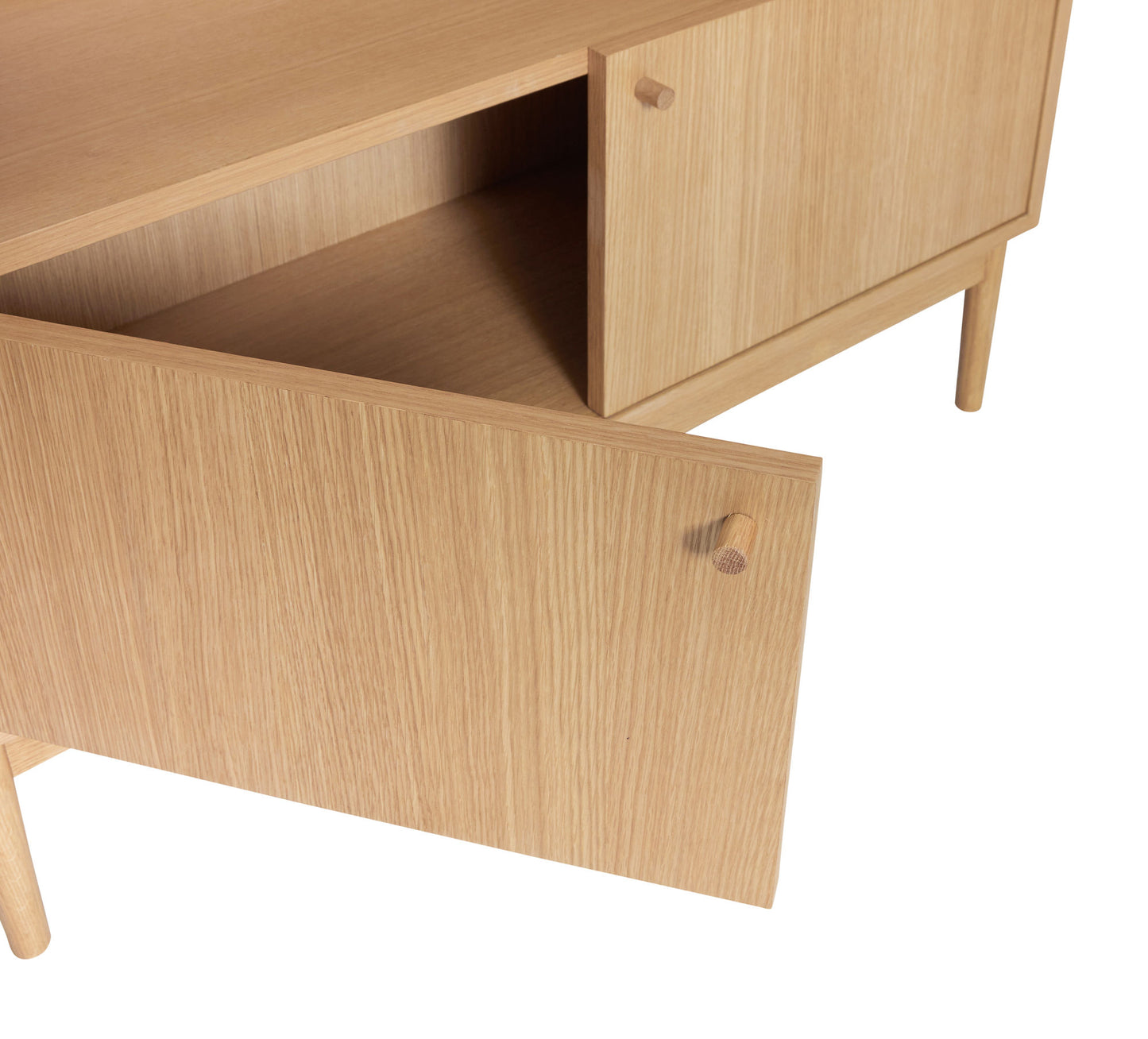 Etagère en placage de chêne naturel